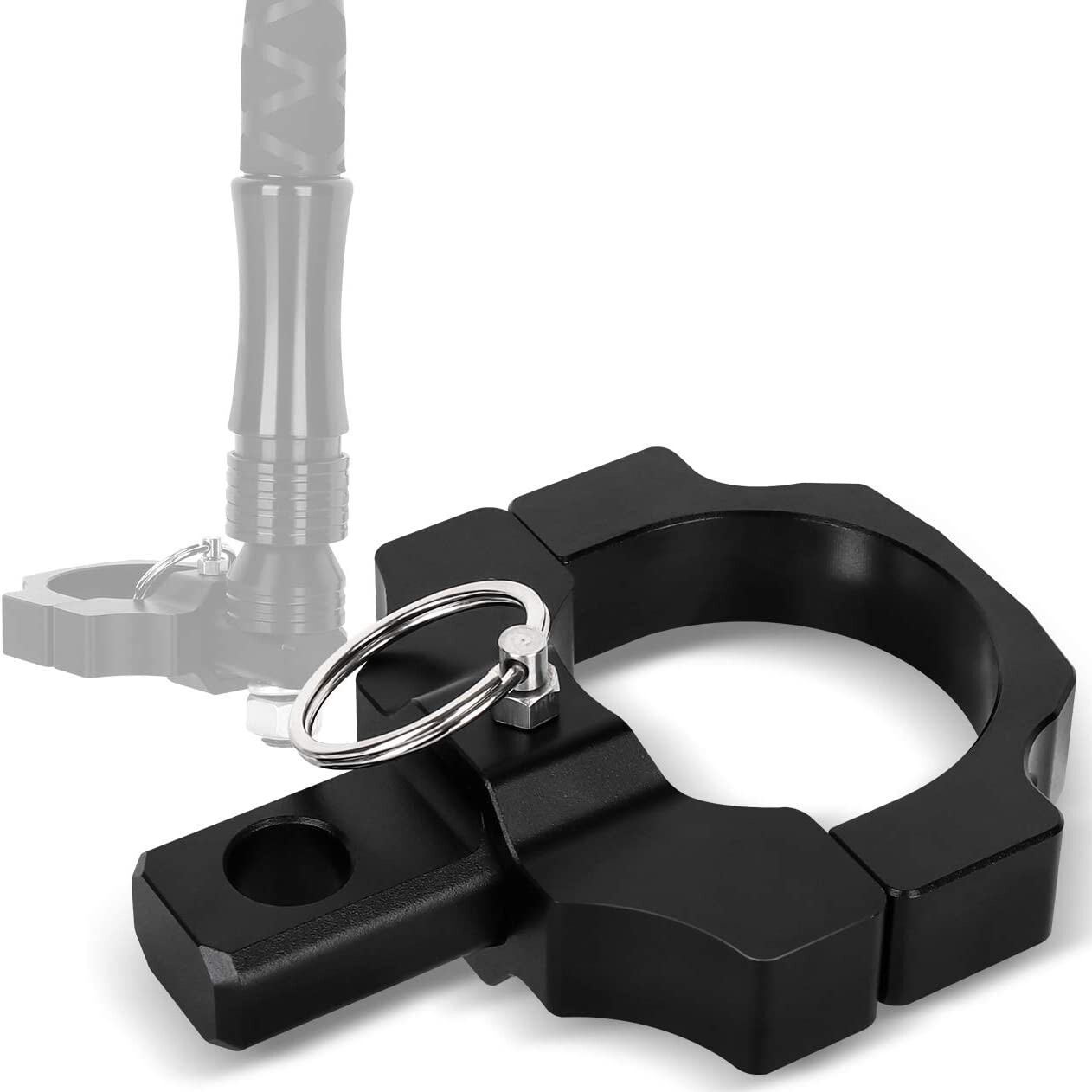 2pcs 1.75" to 2" Mount Bracket Rollbar Cage LED Whip Light Flag Pole For UTV Atv