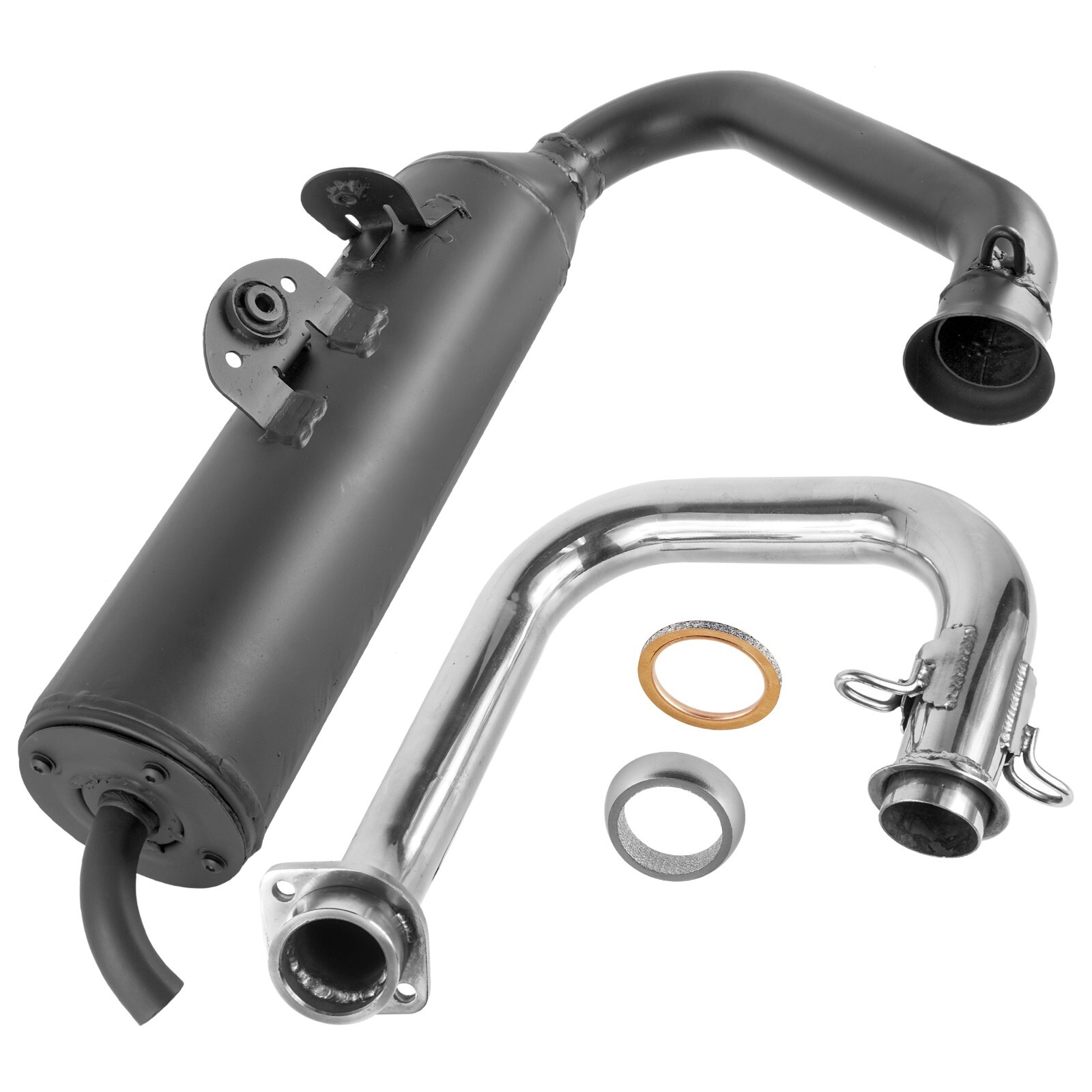 Exhaust Muffler Silencer Pipe w/ Gasket for Yamaha Viking 700 YXM700 4X4 2014-25