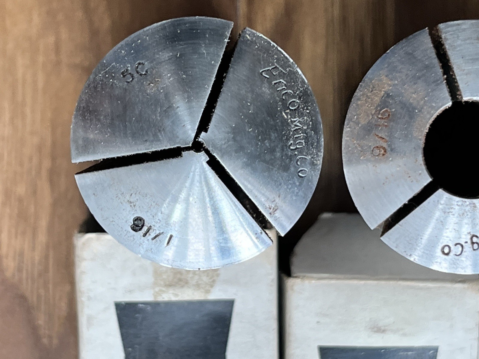 enco collets 5c lot 1/16"-1" QTY. 11 piece used