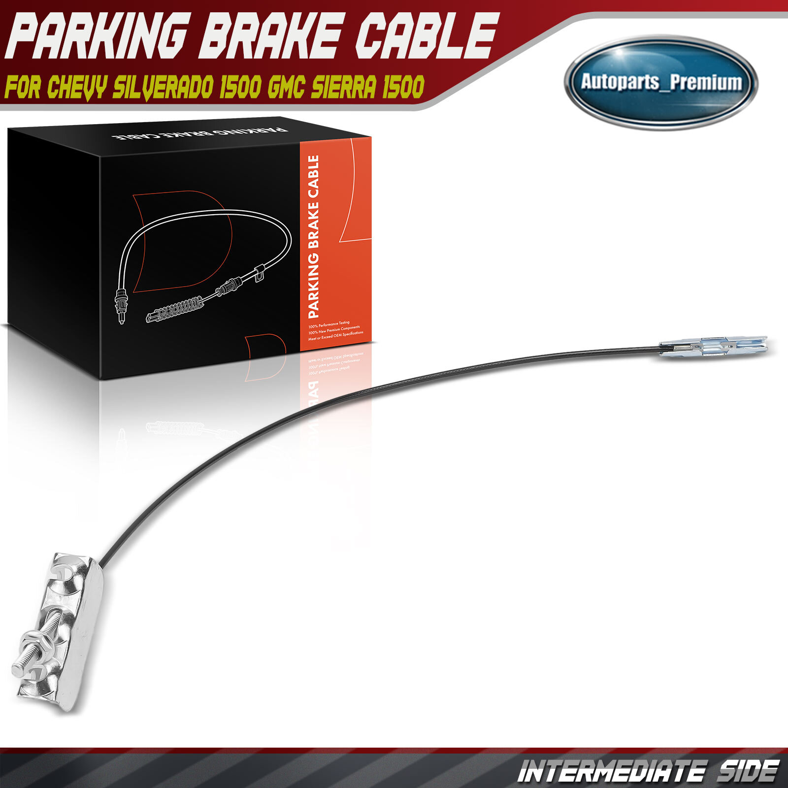 Intermediate Parking Brake Cable for Chevrolet Silverado 1500 GMC Sierra 1500