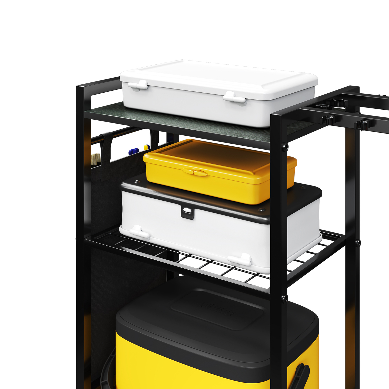 TC-HOMENY 16Rod Fishing Rod Holder Rack Fishing Gear Equipment Tackle Organizer