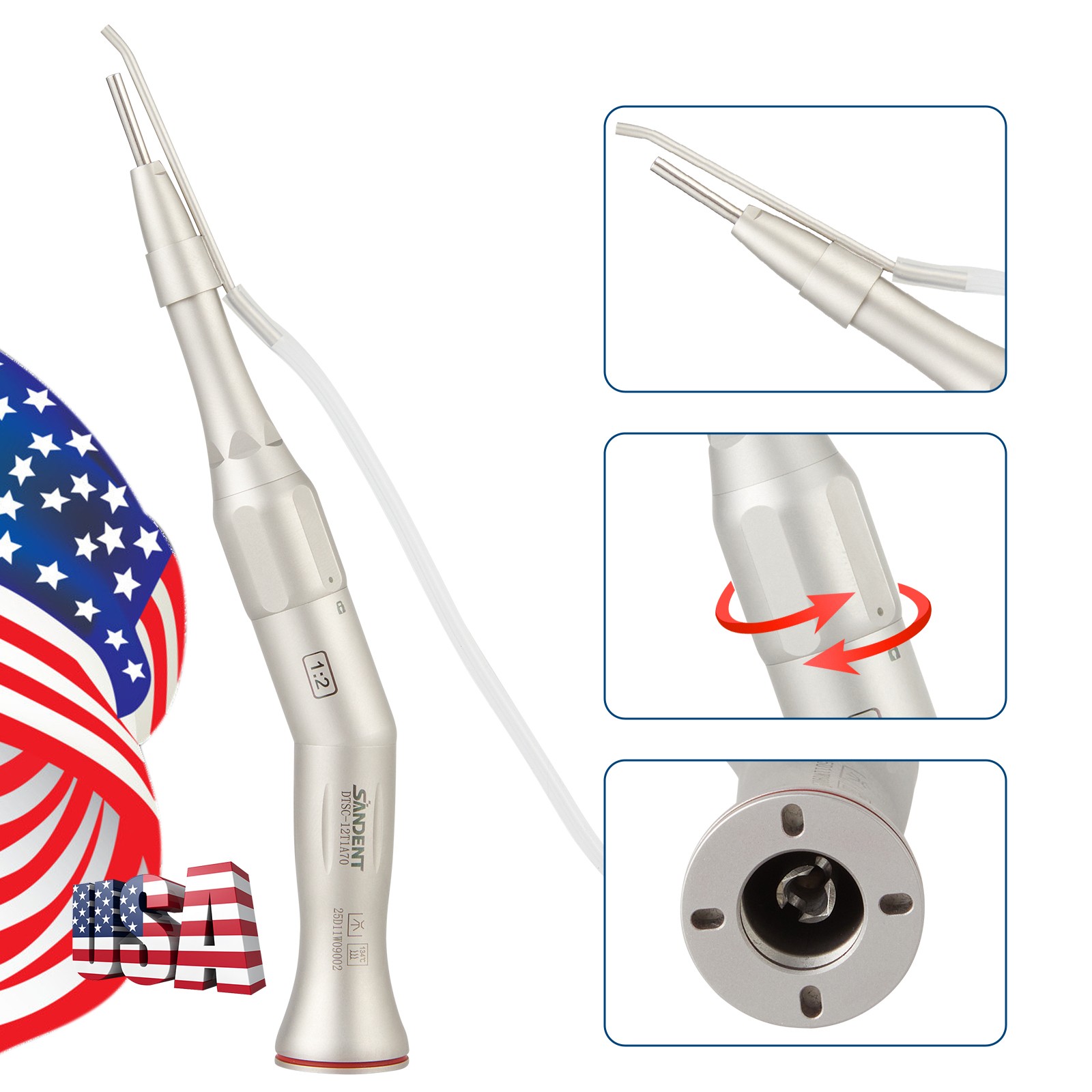 Dental Implant Motor Surgical Brushless Surgery Micromotor/1:2Surgical Handpiece