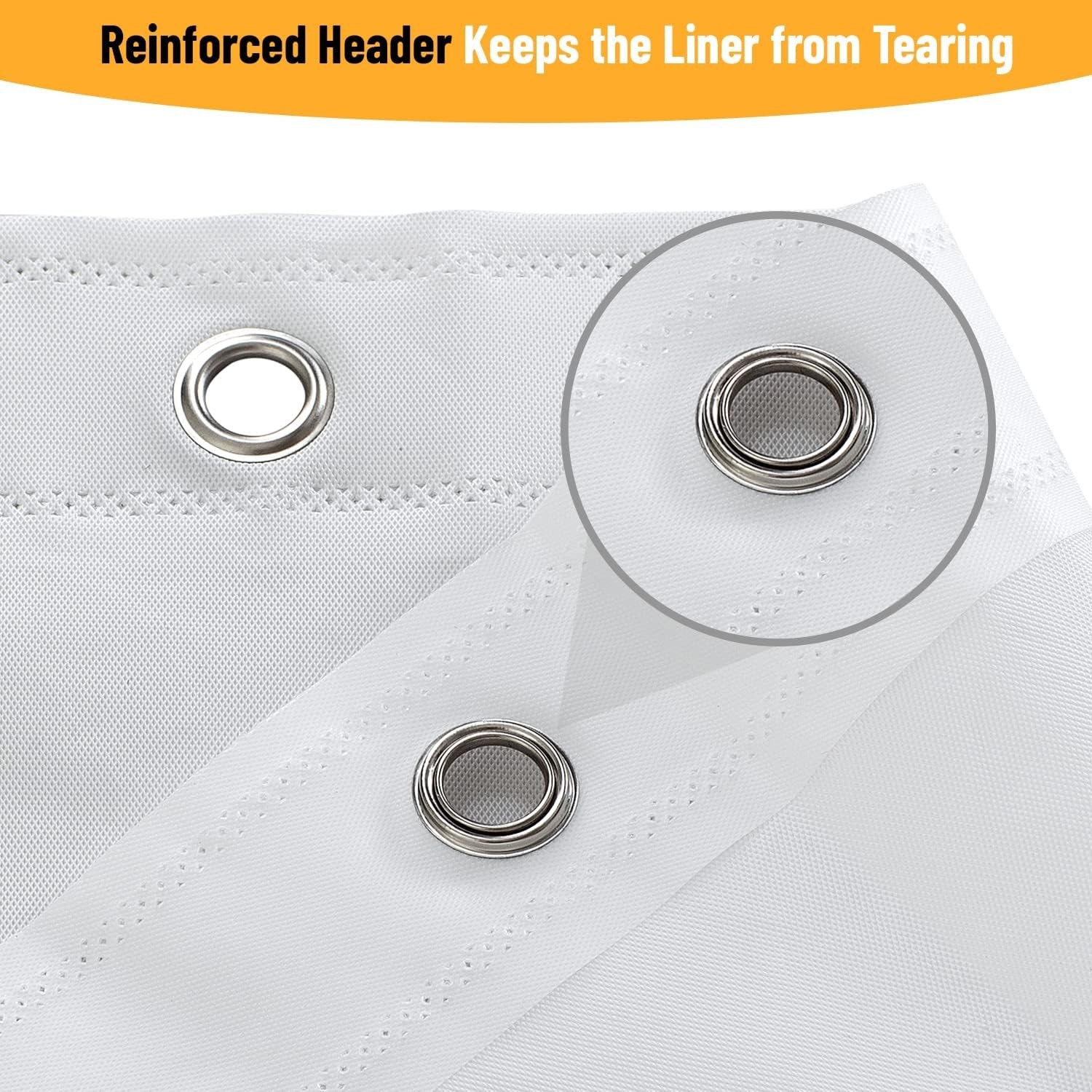 Bulk Lot of 12 Premium PEVA Waterproof Shower Curtain Liner with Metal Grommets