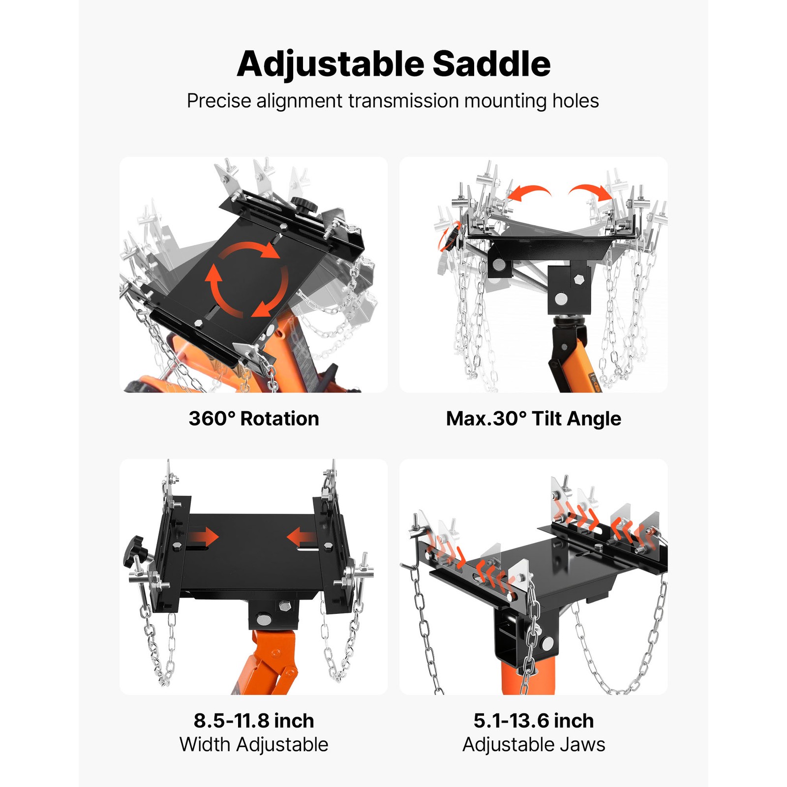 Uimoso Transmission Jack Adapter 1100 lbs Durable Lift Accessory for Floor Jacks