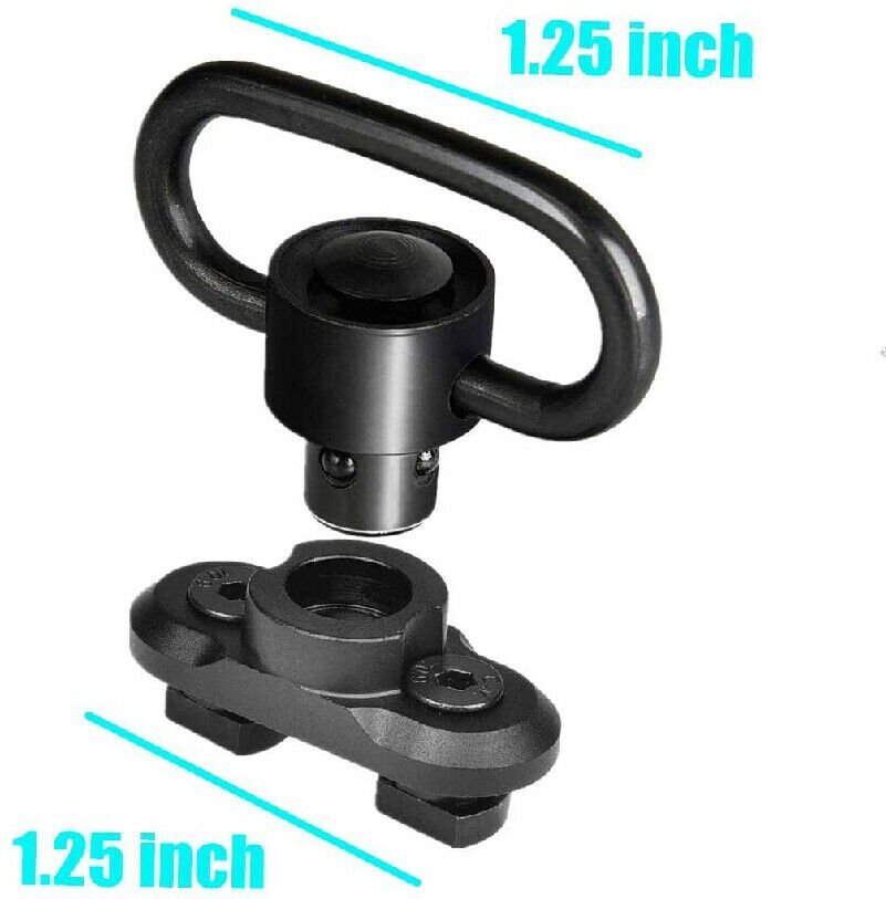 Tactical 2 Point Sling Adjustable Gun Rifle Strap M LOK QD Sling Swivels Mount