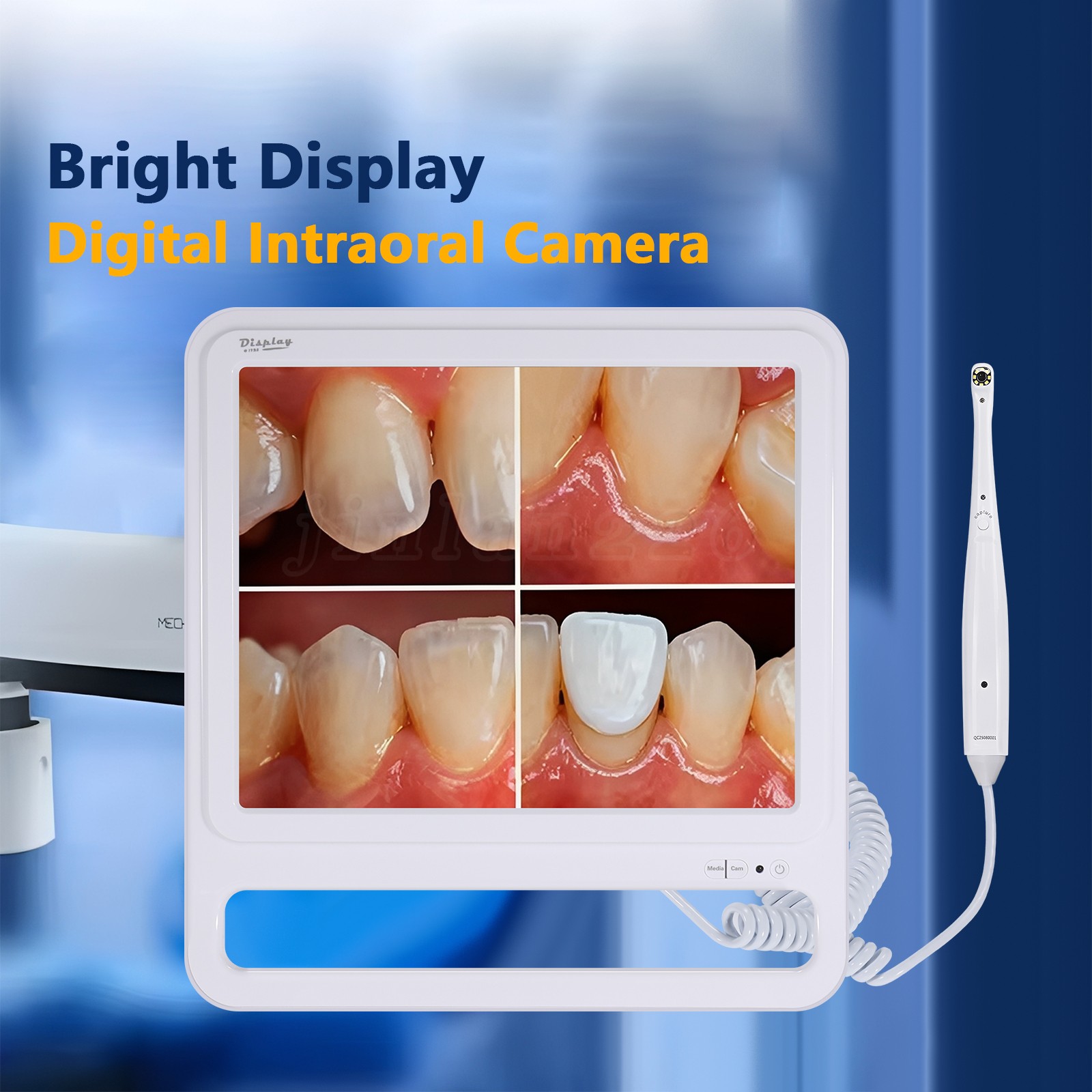 WIFI Dental Intra Oral Camera 17Inch High-Definition Digital LCD Monitor