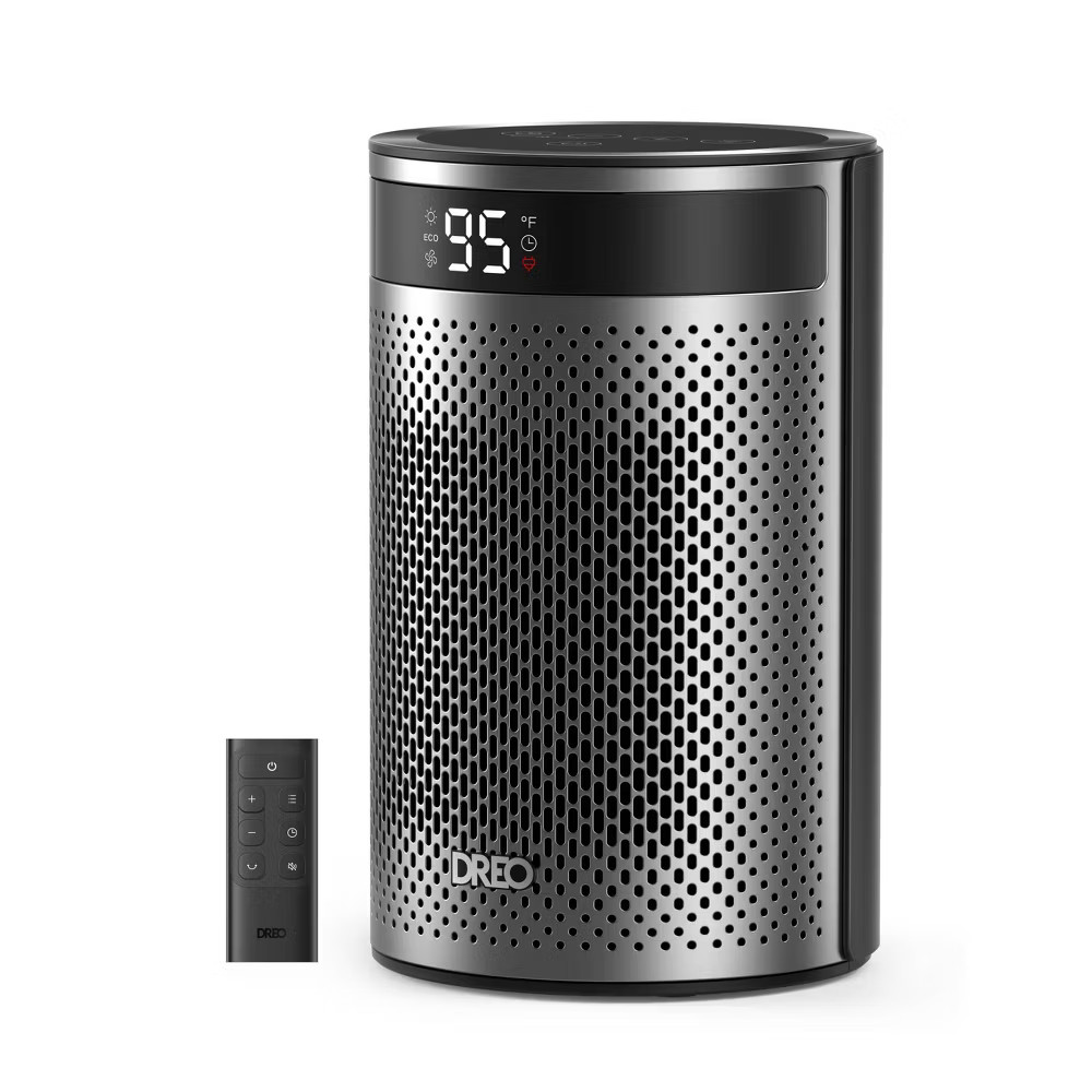 DREO 1500W Atom 416 10" Whisper-Quiet Portable Ceramic Space Heater with Temp