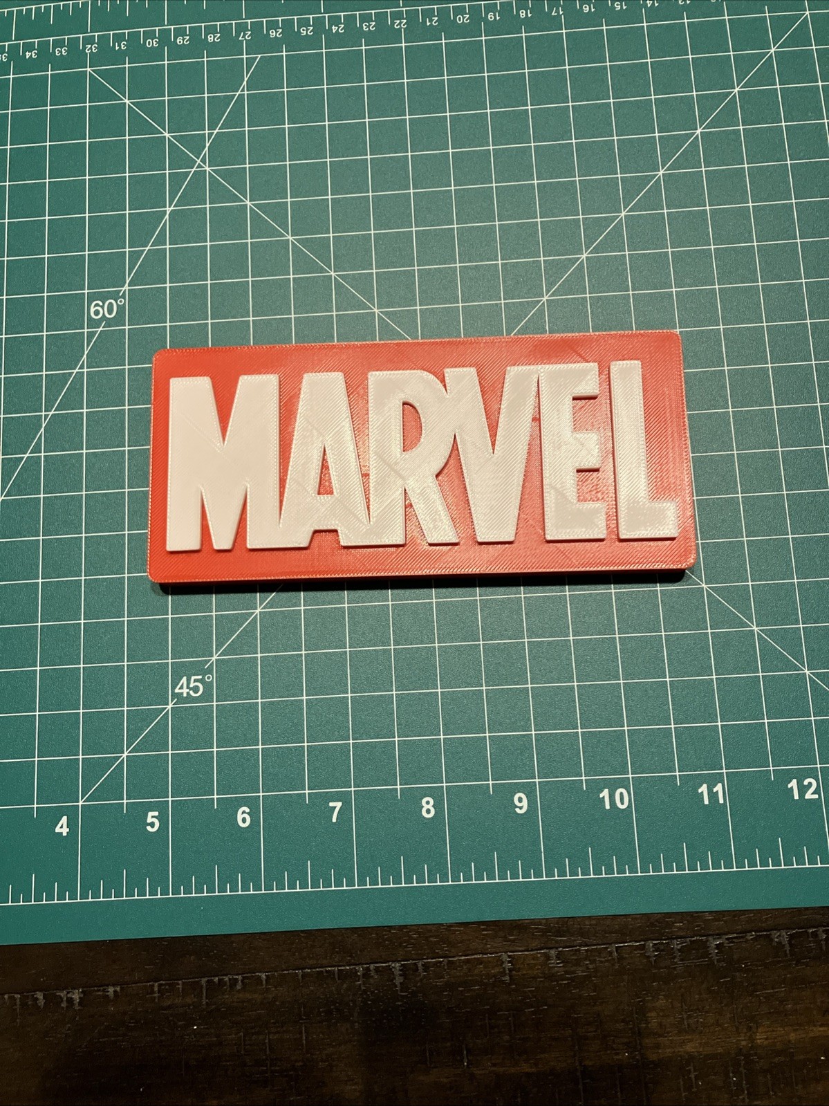 3D Printed Marvel Studio Studios Sign Logo Display 6”x2.75”x0.5”