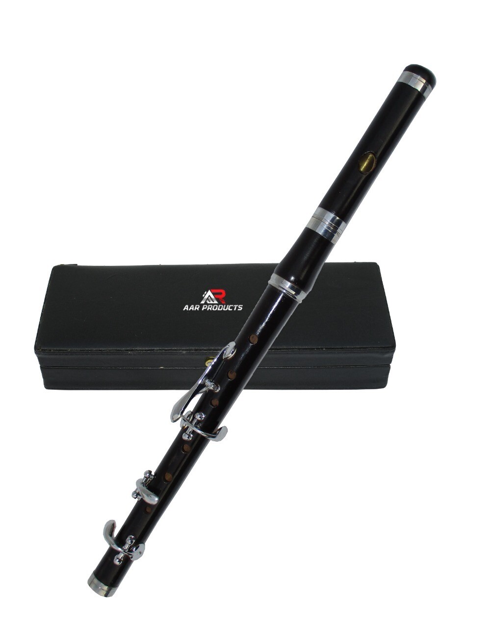 AAR Irish Professional Scottish Marching Bb Flute with 5 Keys Black Hard Case