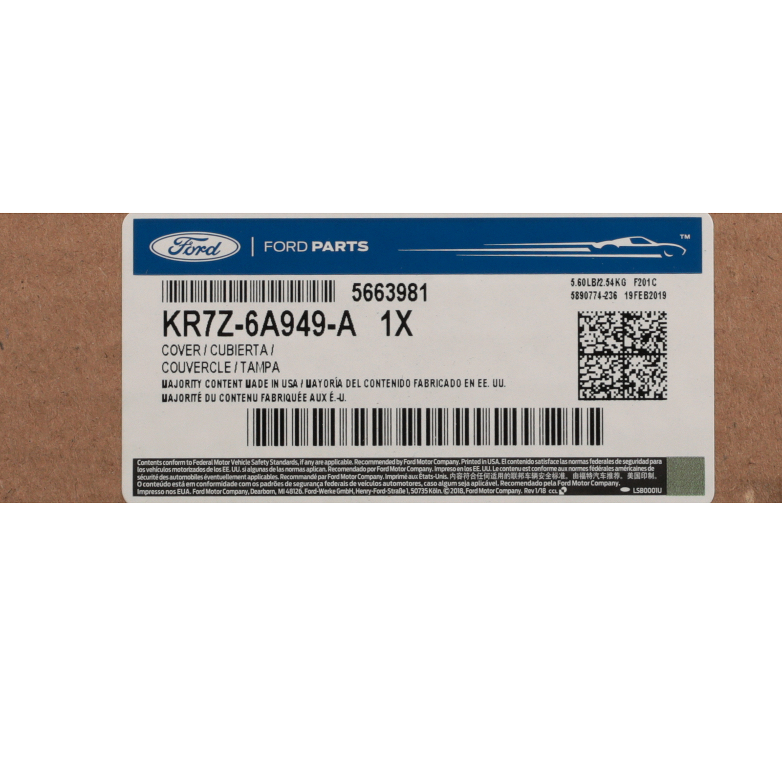 OEM NEW 2019-2020 Ford F-150 Engine Cover Black w/Ford Performance KR7Z-6A949-A