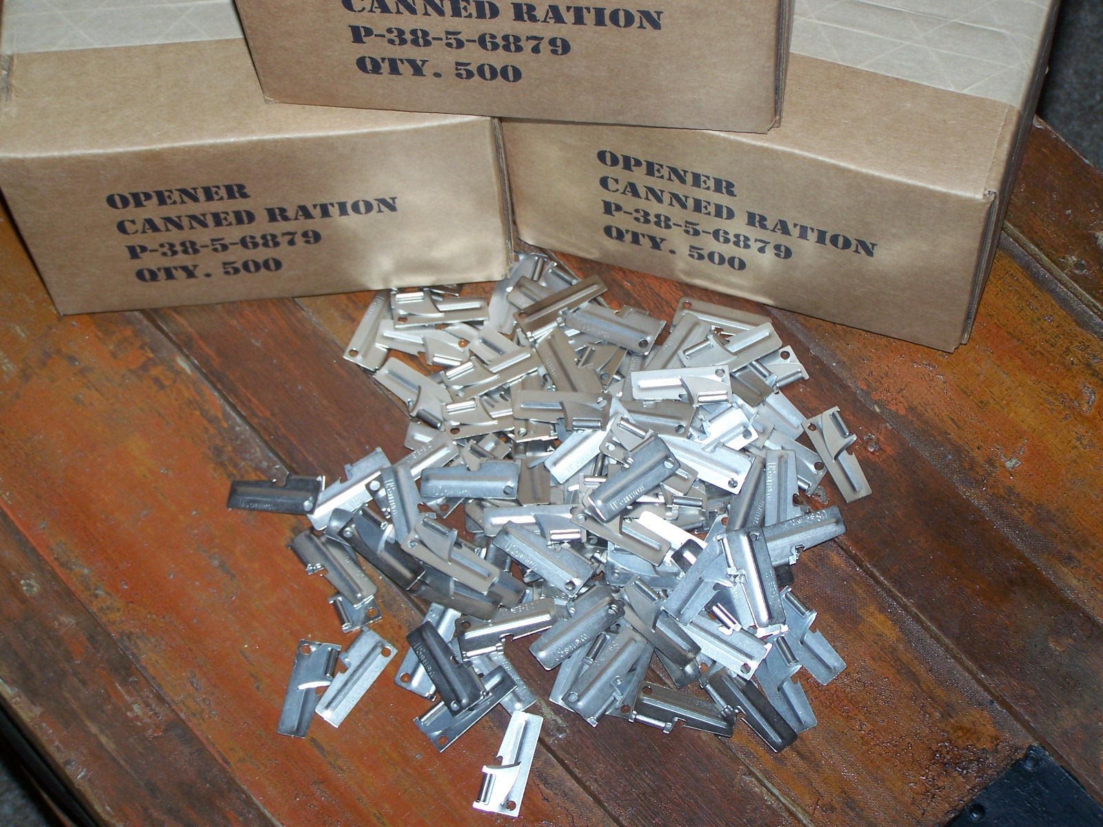 Military P-38 Can Opener 50 Pack John Wayne Shelby Co US f Scouts Hiking Camping