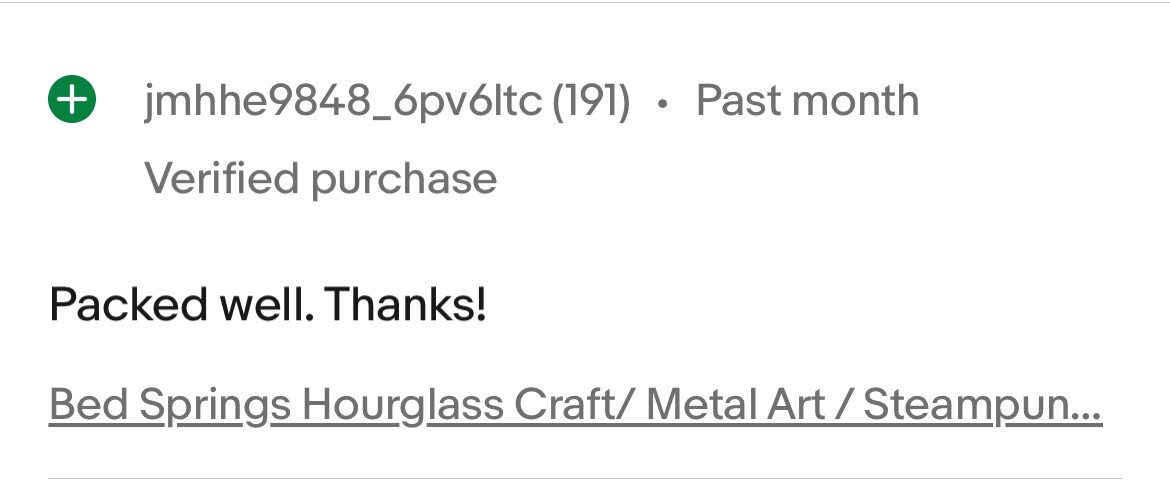 Bed Springs Hourglass Craft/ Metal Art / Steampunk (Used) Qty-6 Free Shipping!