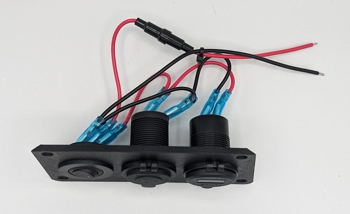 Sequoia rear cargo 12 volt accessory panel (2008-2021)