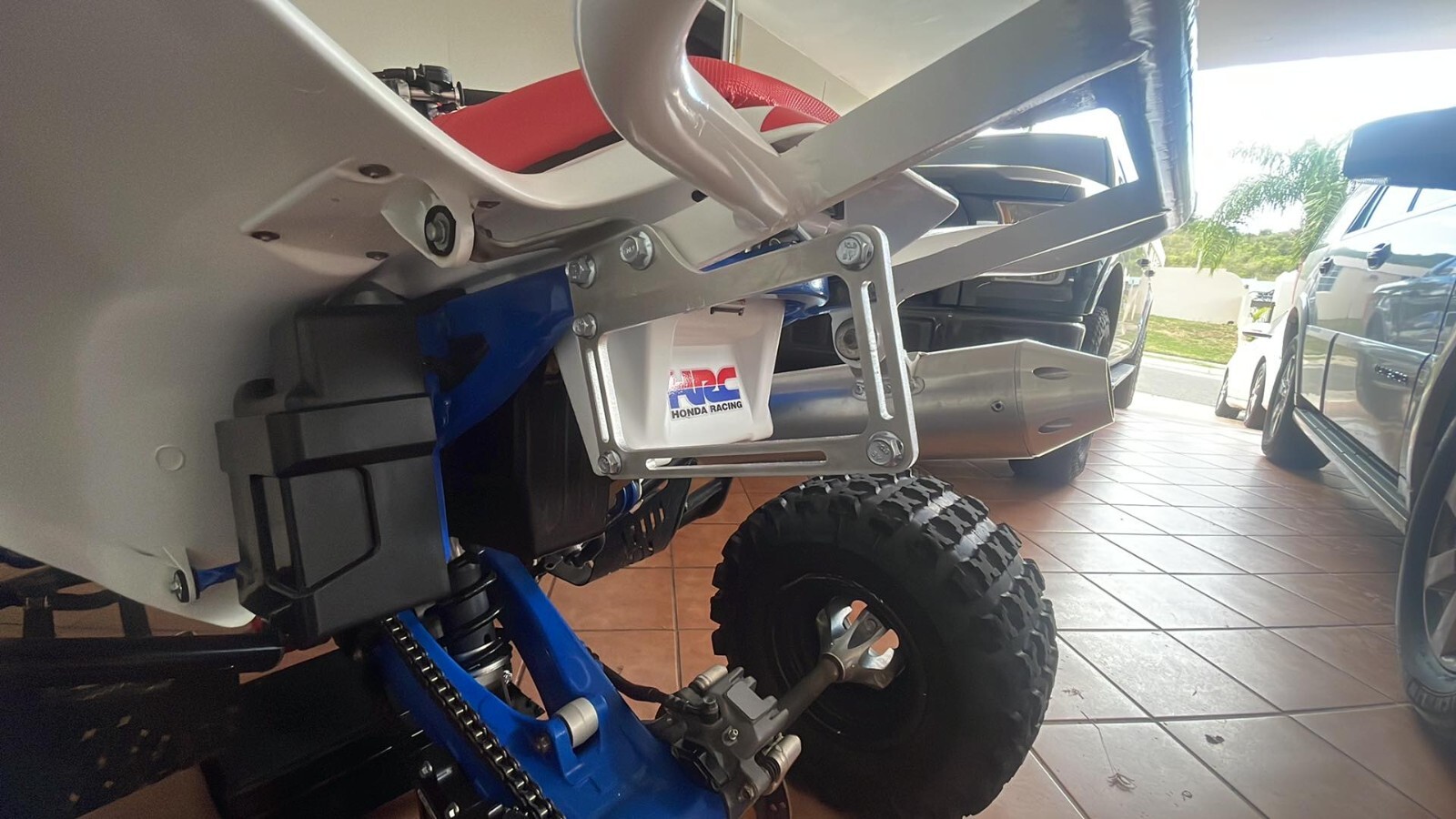 License Plate Mount/Bracket – Fits Yamaha YFZ450R, Raptor, Honda TRX450