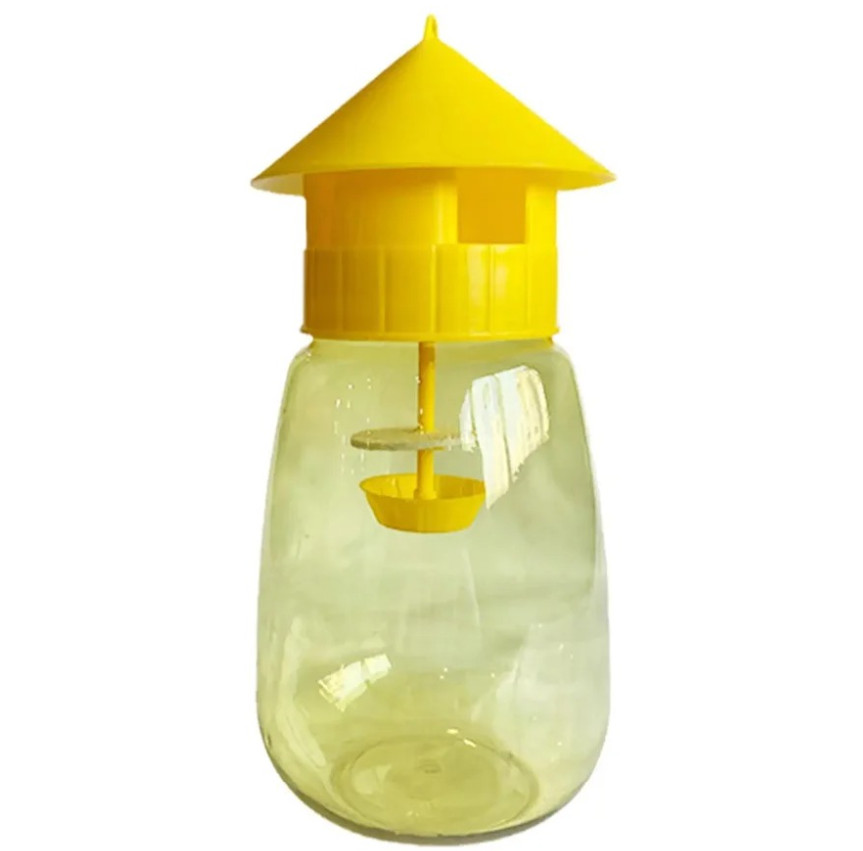 3pcs Fruit Fly & Insect Trap – Outdoor Plastic Hanging Drosophila Killer - NEW