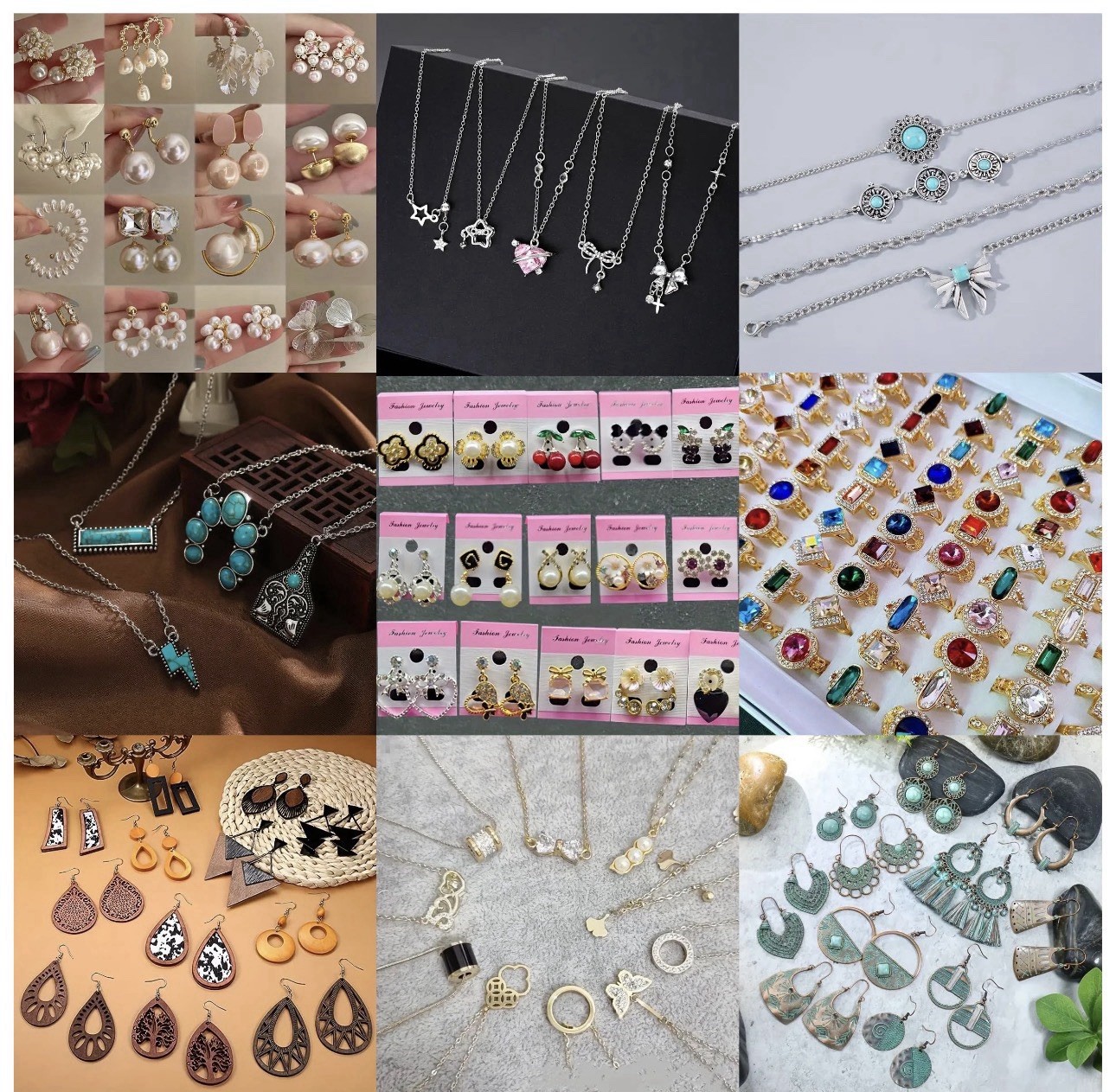 Jewelry Mystery Box Surprise – Random Necklace Ring Bracelet Earrings Gift Box