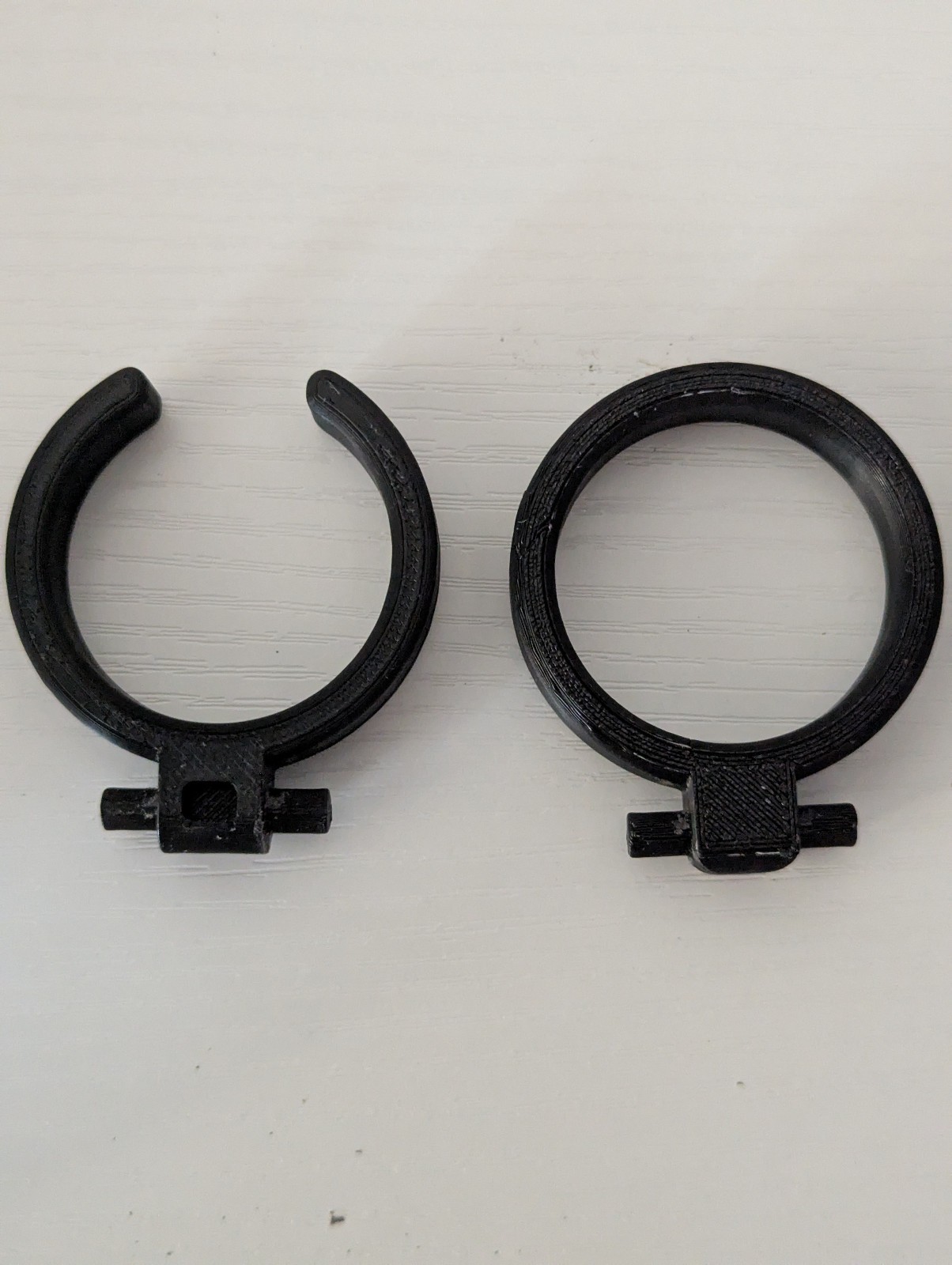 Moukey MTs10-2 Karaoke replacement microphone holder set -Black