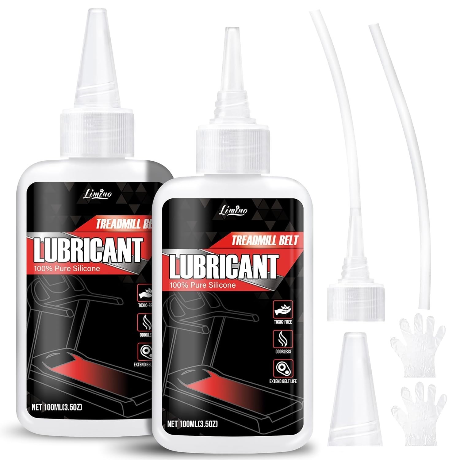 Fitness 100% Silicone Treadmill Belt Lubricant, Lube Application Tube
