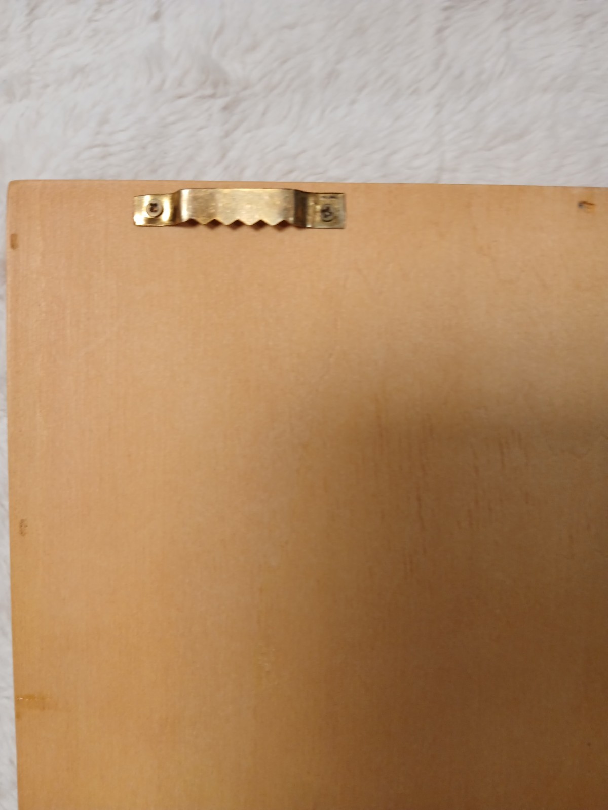 Vintage wood shadow box wall cabinet 22 Compartments Light Wood 16×11