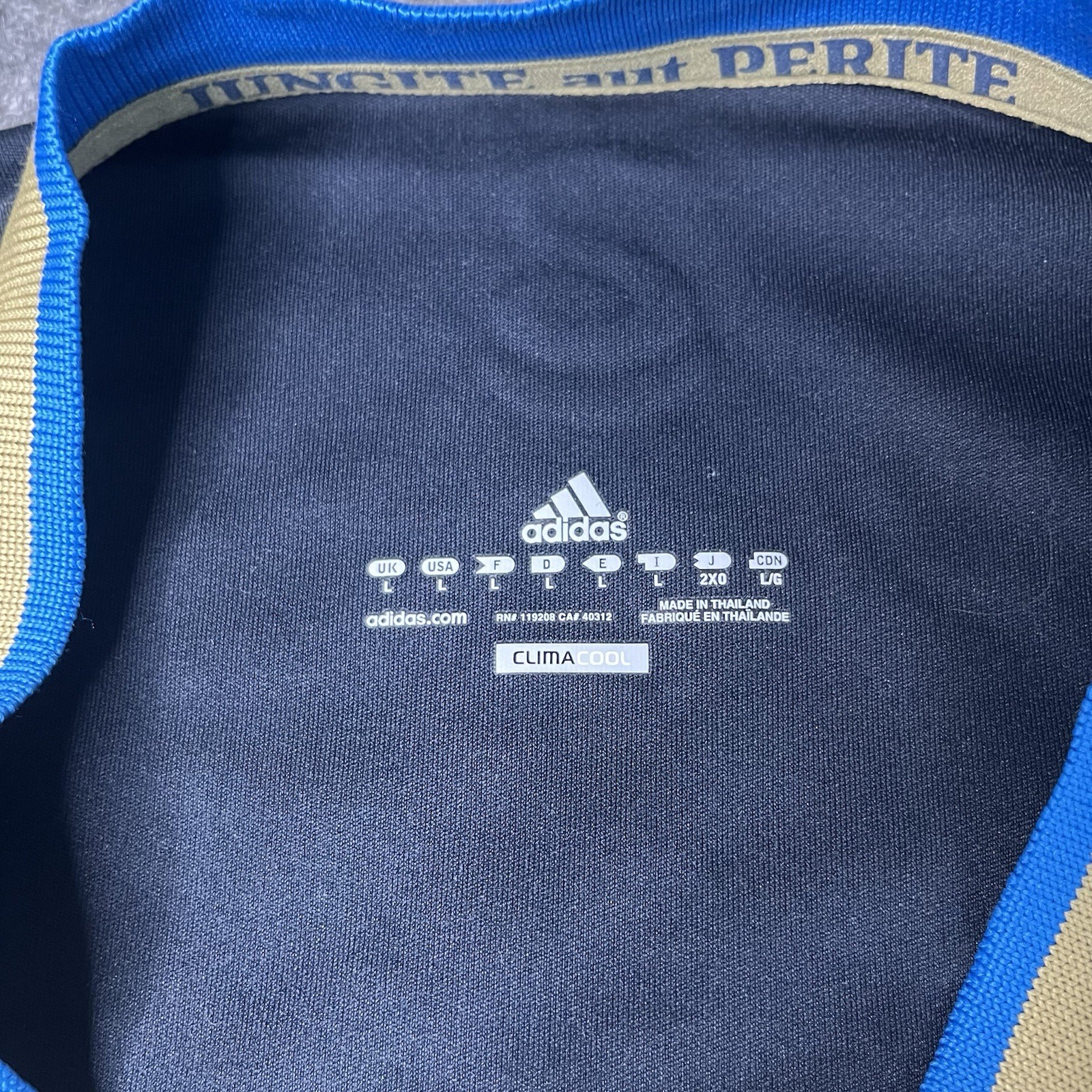 Adidas Philadelphia Union Soccer Football Jersey MLS Mens L Long Sleeve