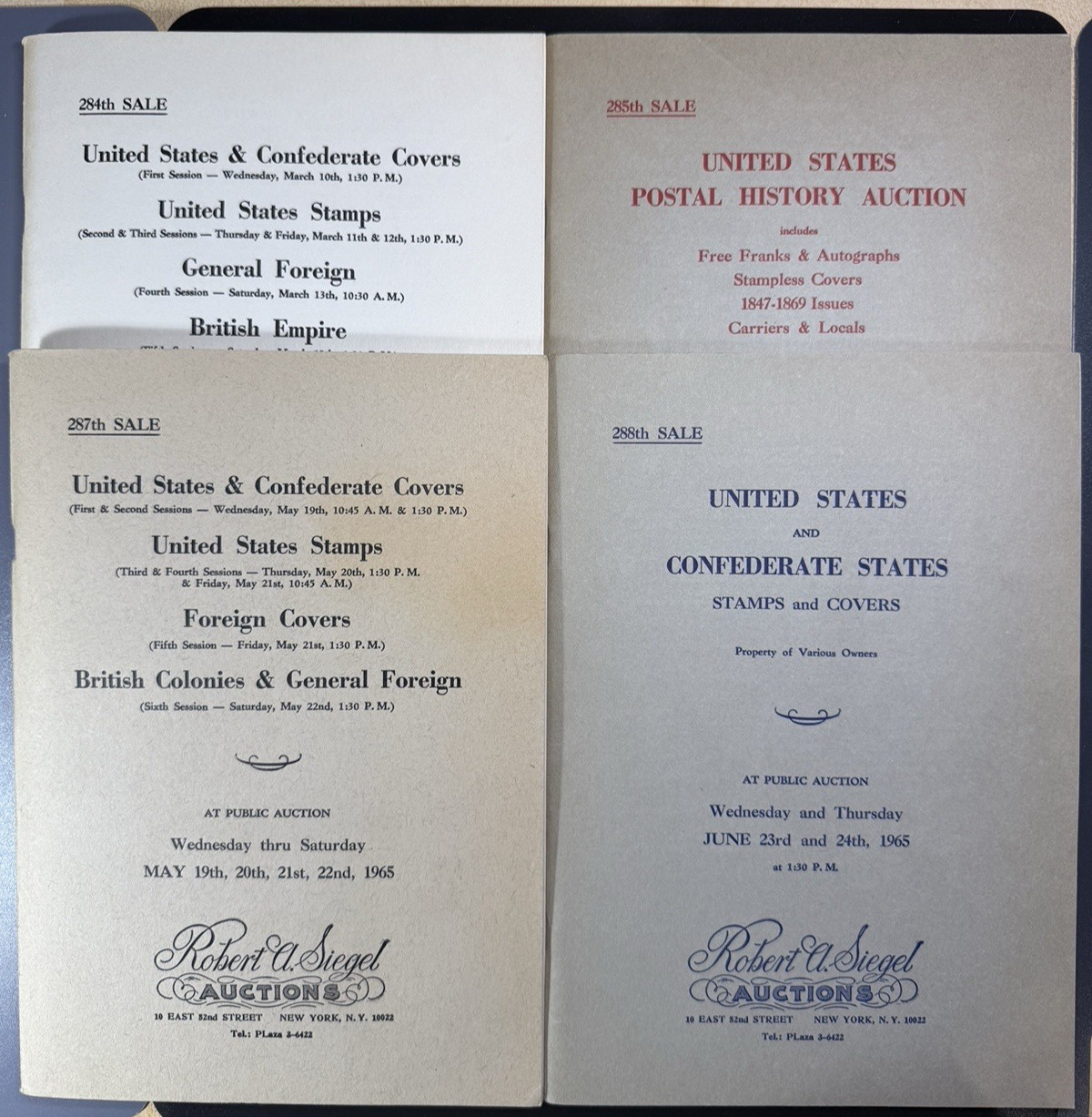 Lot of 24 R Siegel auctions - Postal History, covers, Westerns, Confederate etc