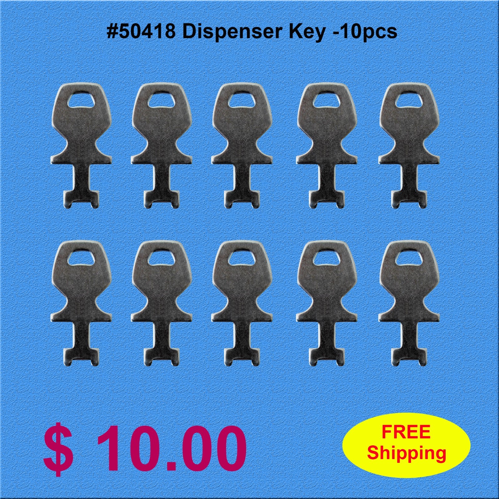 #50418 Georgia Pacific / Bobrick RollSavr Dispenser Key  10 pcs