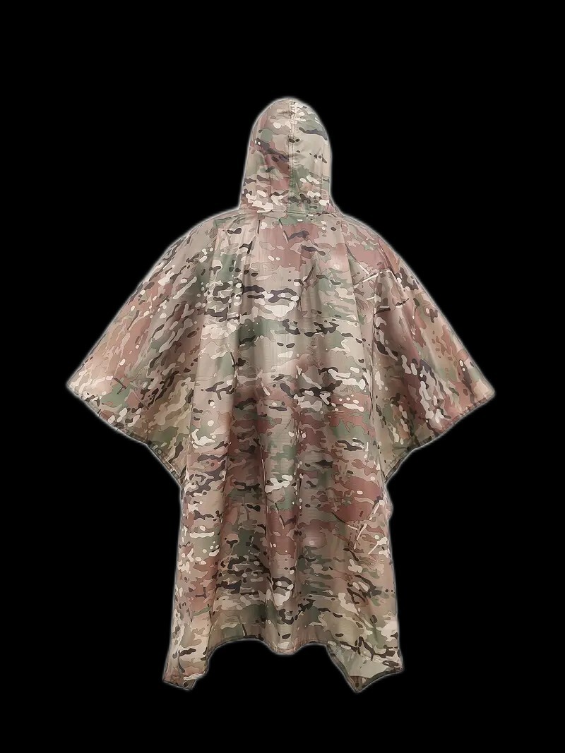 NEW WATERPROOF OCP SCORPION MILITARY PONCHO WET WEATHER SHELTER HALF