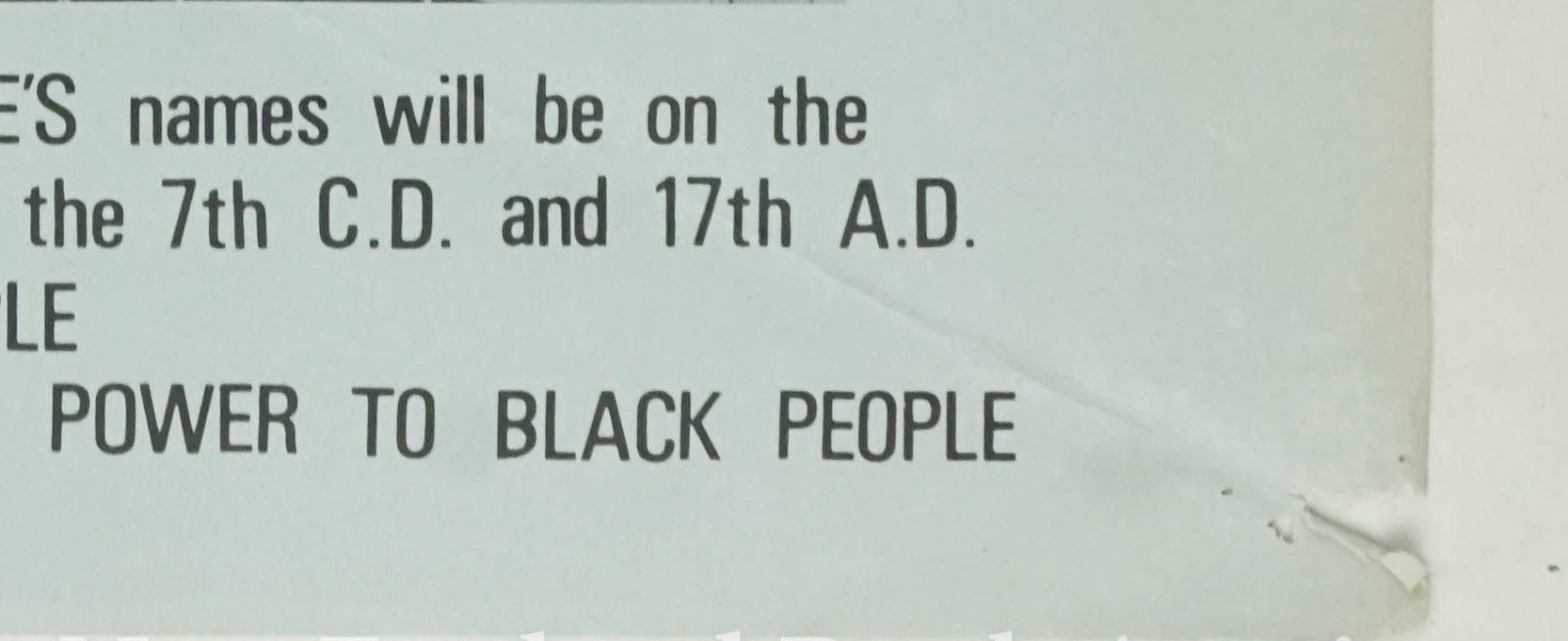 Original Very Rare 1968 Black Panther Party poster Vote Nov. 5th Newton Seales