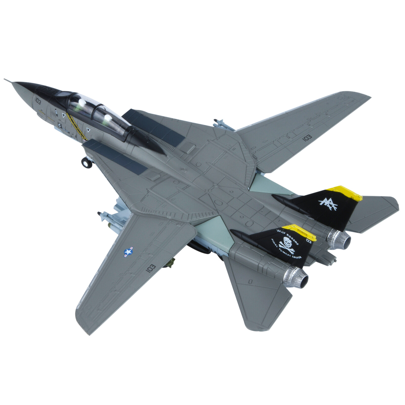 1:100 F-14 Tomcat US Fighter Jet Model Alloy Aircraft Diecast Military Ornaments