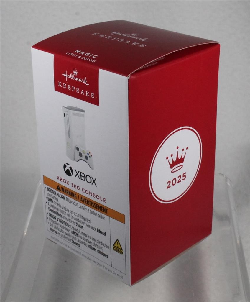 2025 Hallmark Ornament - XBOX 360 CONSOLE - Magic Light & Sound - New in Box!