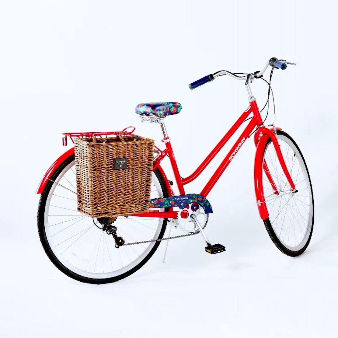 NWT Kate Spade x Target Large Woven Willow Wicker Bicycle Basket