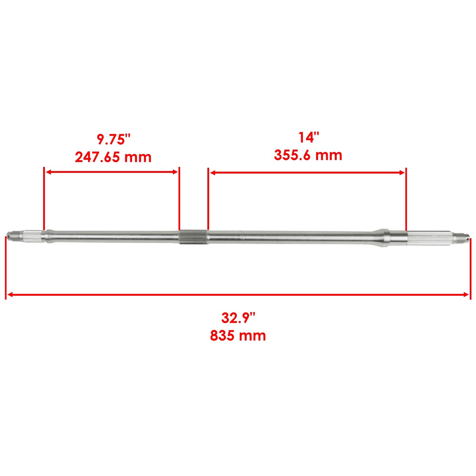 Caltric Rear Differential & Axle For Honda Rancher 350 TRX350FE 4x4 S 2000-2006