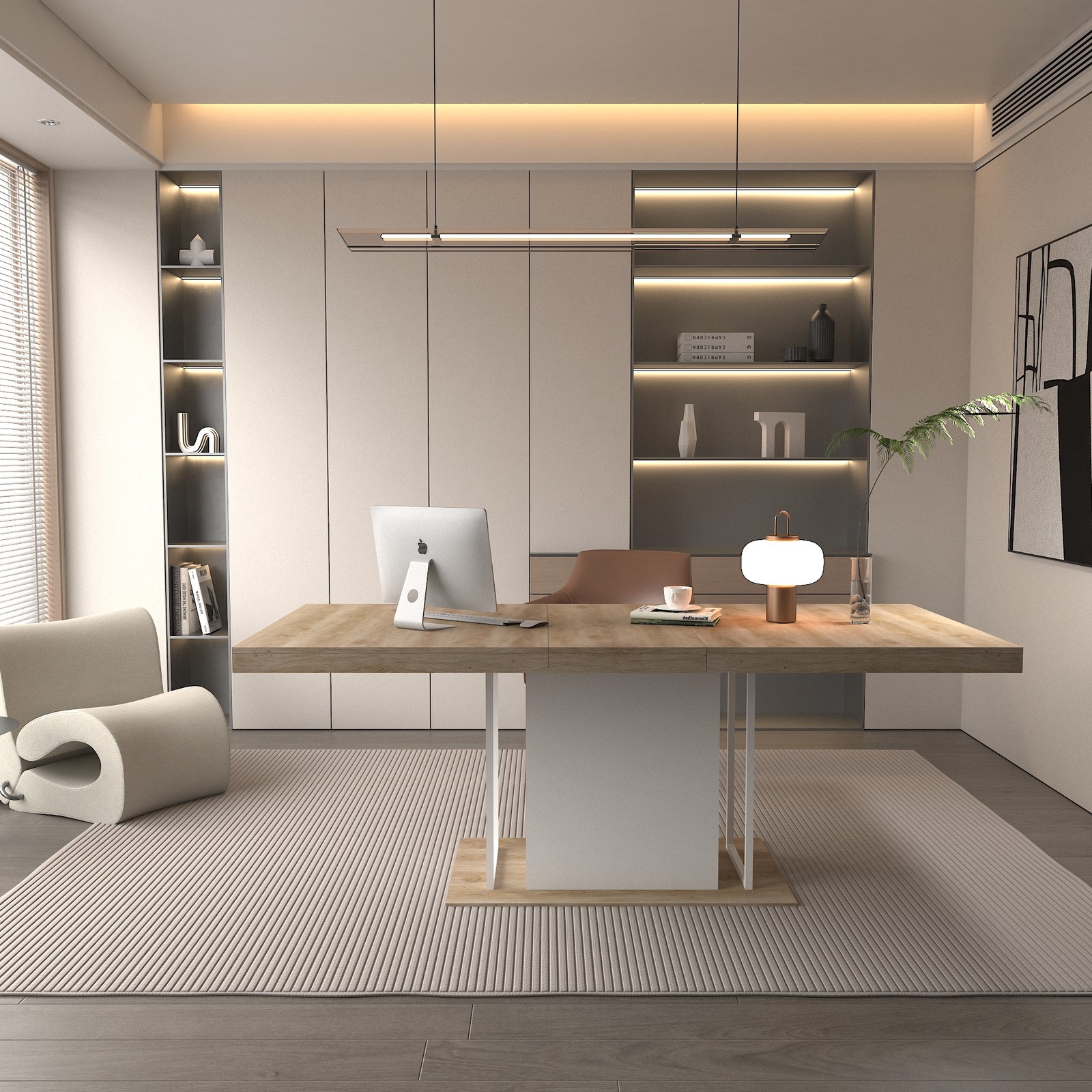 Rectangle extendable dining table for 6-10 people aged effect wood 160-200 cm