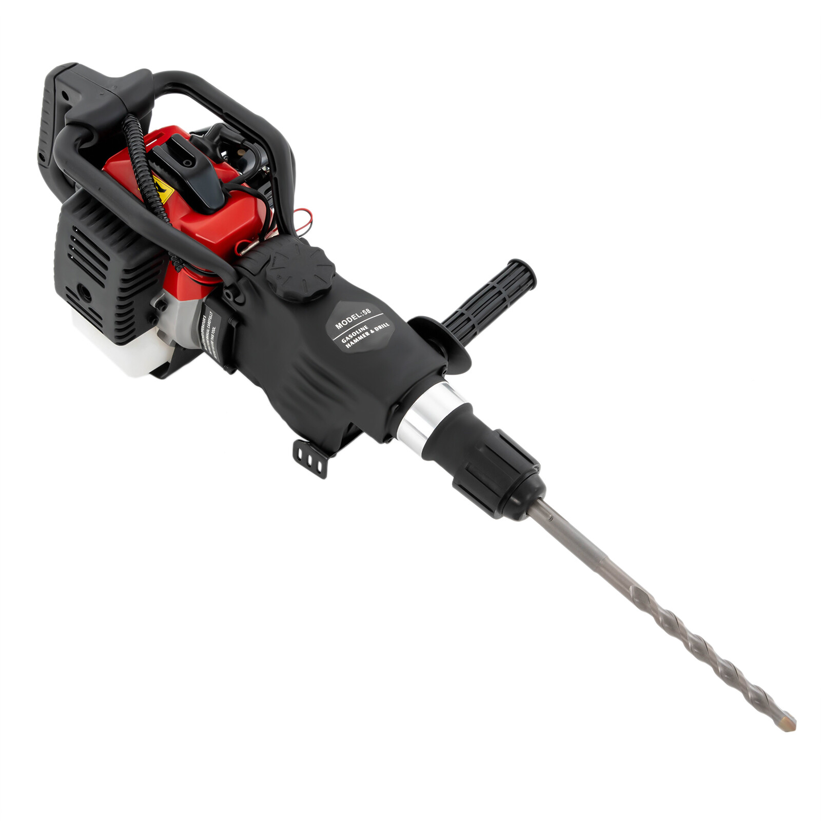 32.6CC 2-Stroke Gas Powered Concrete Breaker Punch Drill Demolition Jack Hammer
