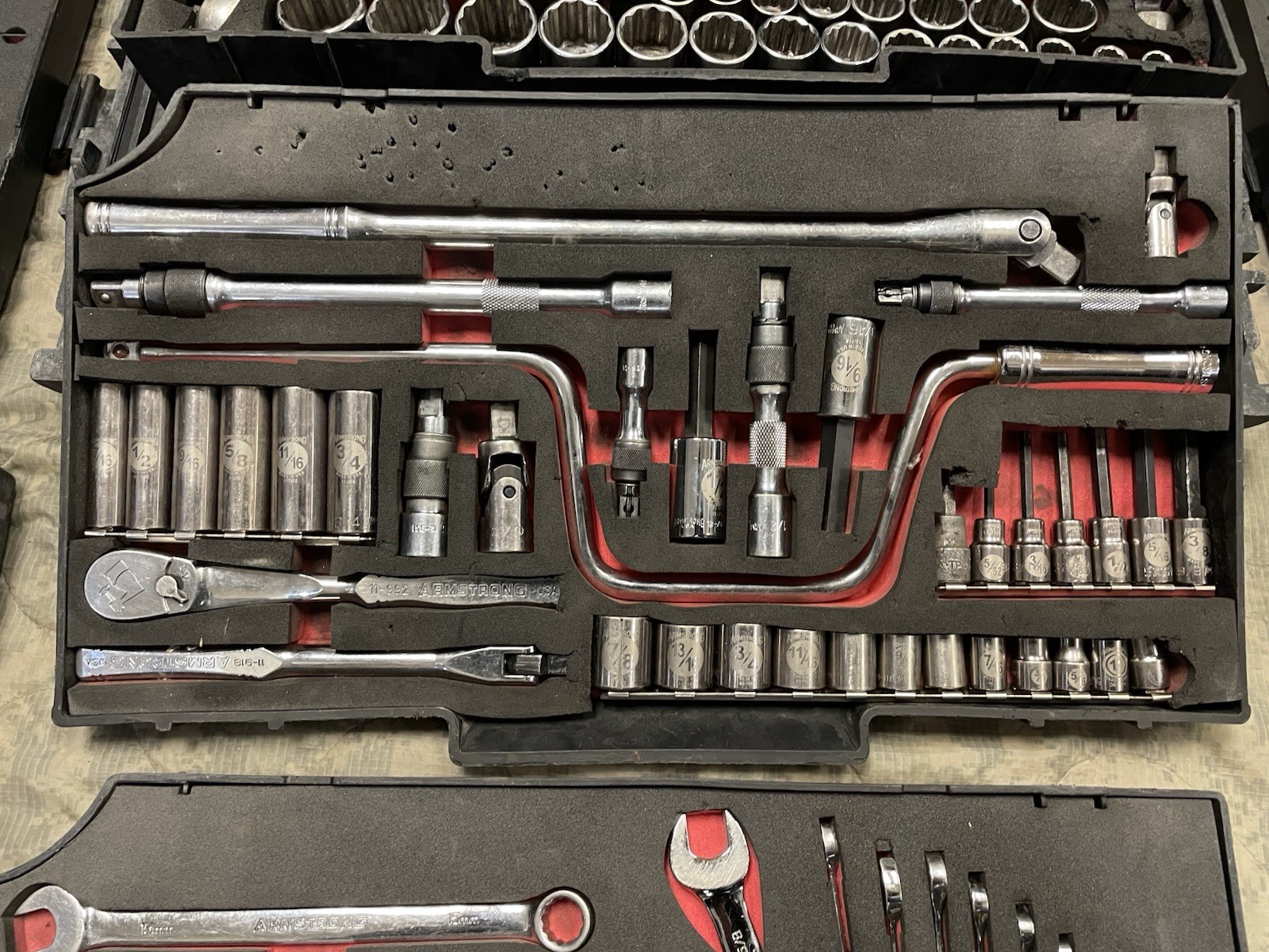 ARMSTRONG MILITARY TOOL KIT SET GENERAL MECHANIC USMC GMTK with Top Tray