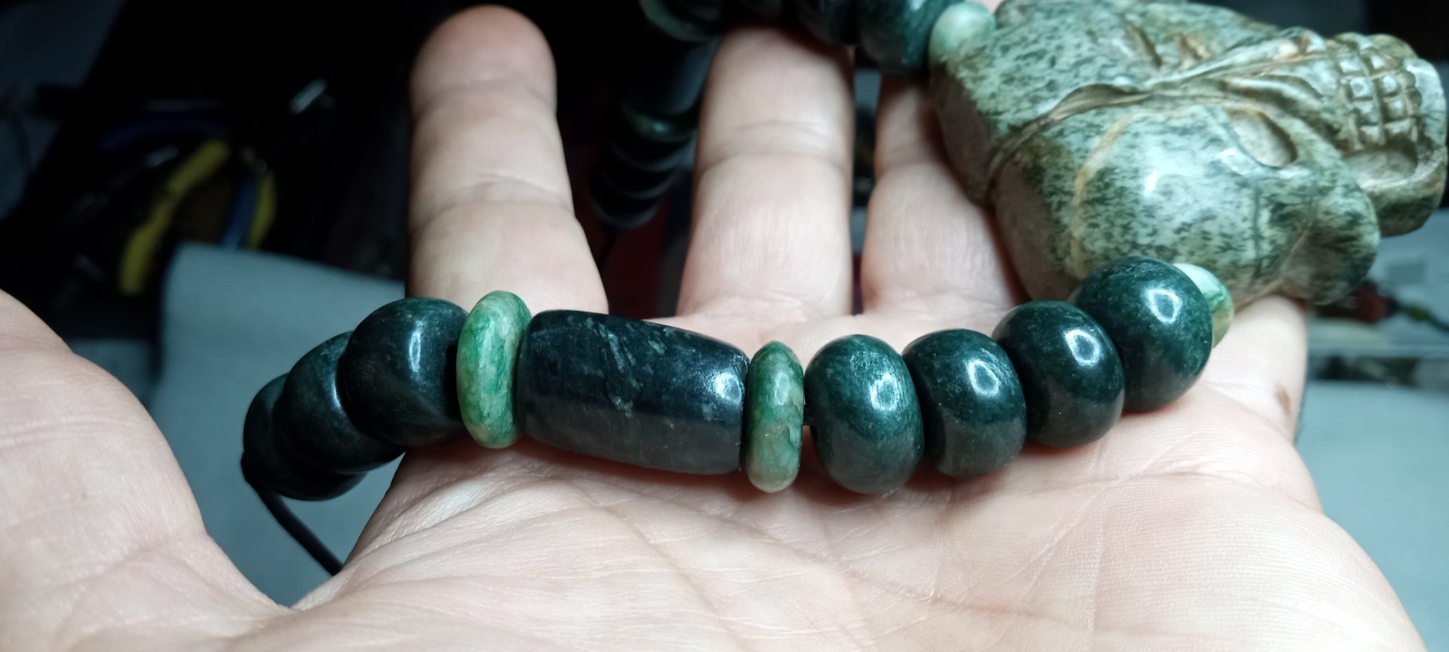 Aztec Modern Precolombian Life and Dead Mask Neckalce.