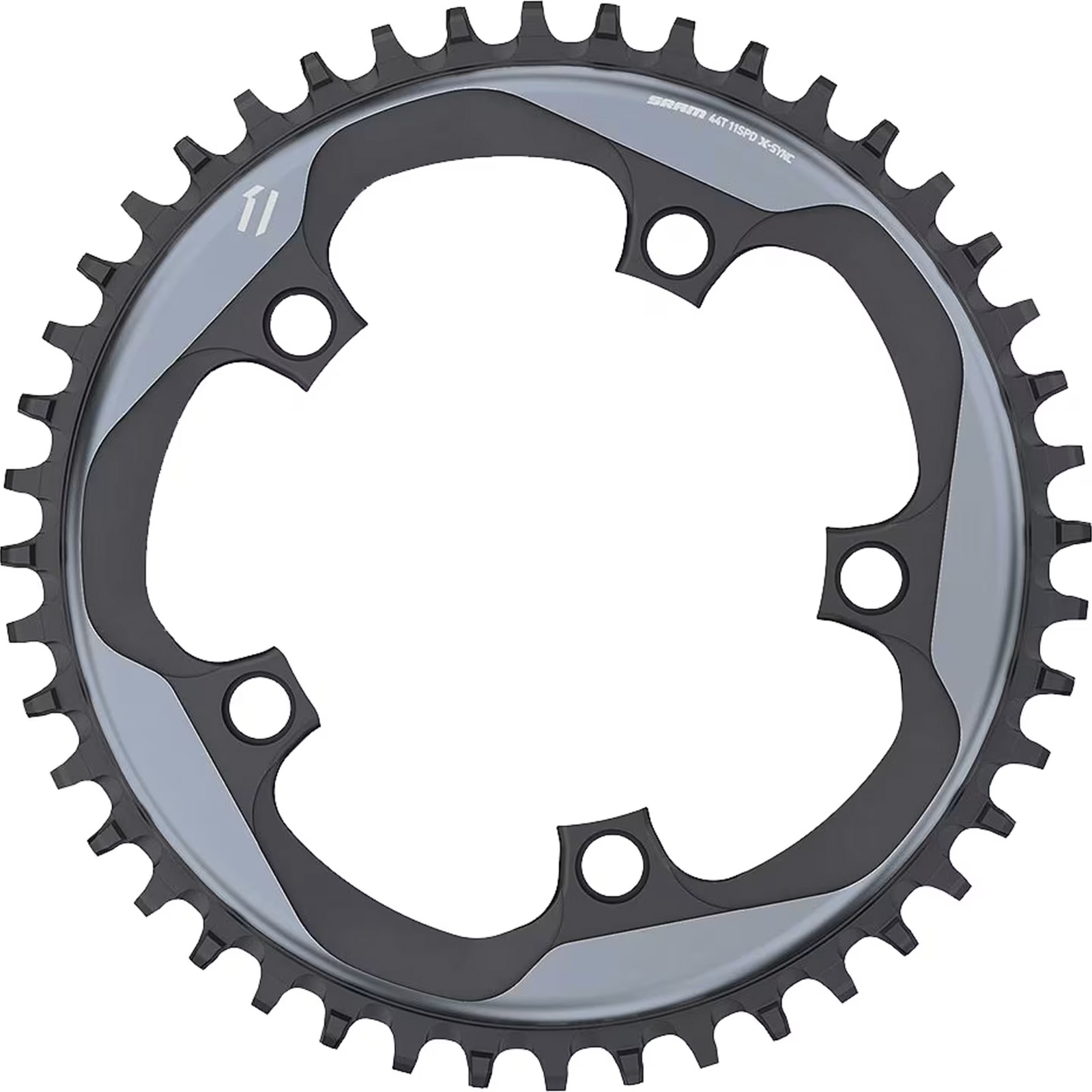 SRAM X-SYNC Chainring 110 BCD 5-Bolt – 44T / 46T / 50T – Silver/Black
