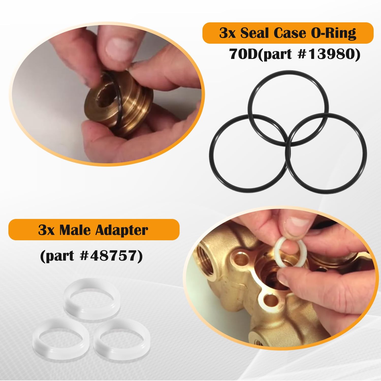 34262 Seal Kit for Cat Pump 66DX 6DX Pressure Washer Pump 66DX40G1I, 6DX35G1I