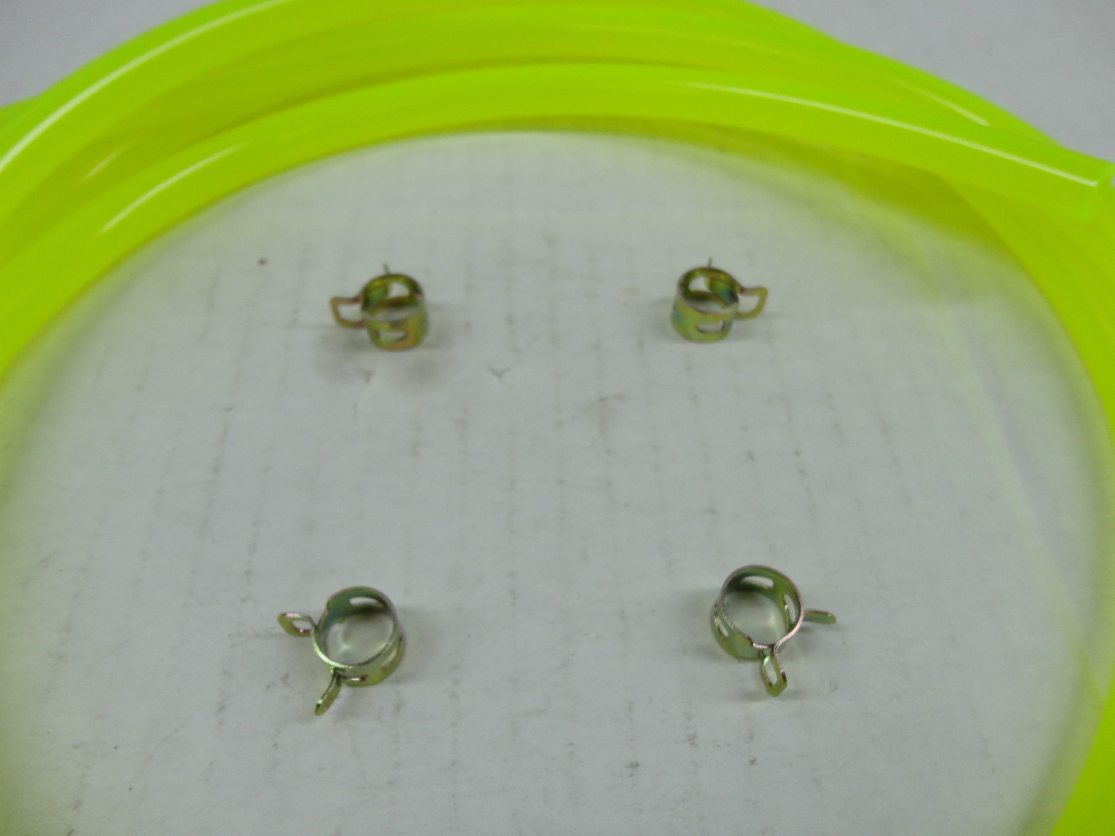 ELECTRIC YELLOW 1/4" FUEL LINE KIT FOR SNOWMOBILE DIRT BIKE ATV MOWER MOTORCYCLE