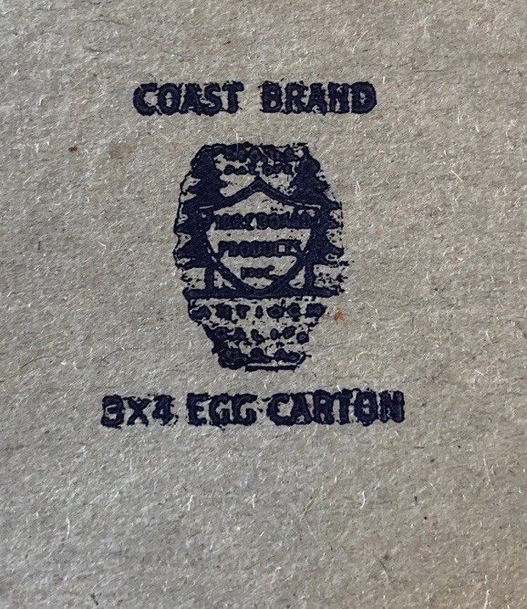 Vintage Ceramic Eggs In Antique Egg Carton