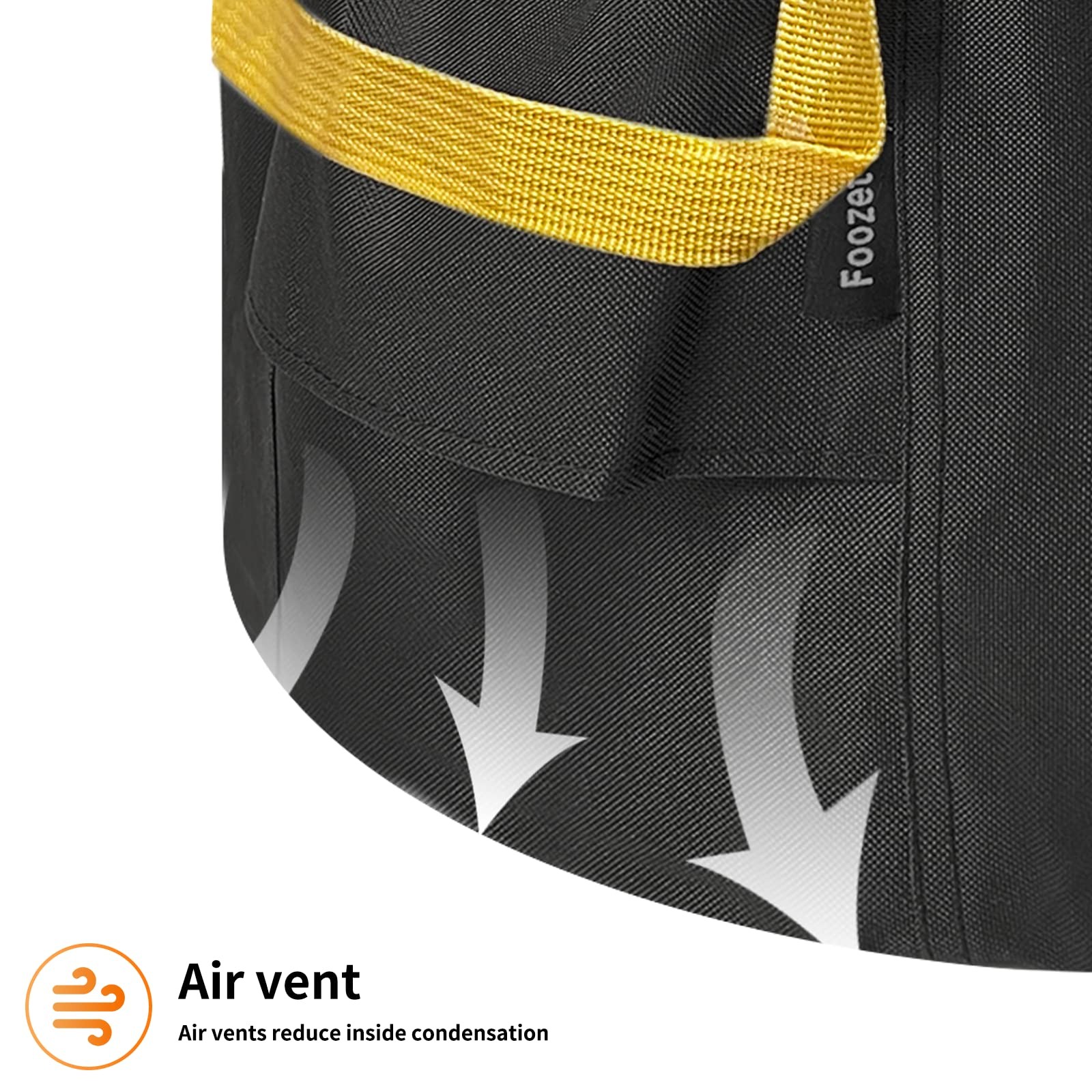 Fire Pit Cover Round - Waterproof 600D Heavy Duty Round Patio Fire Bowl Cover