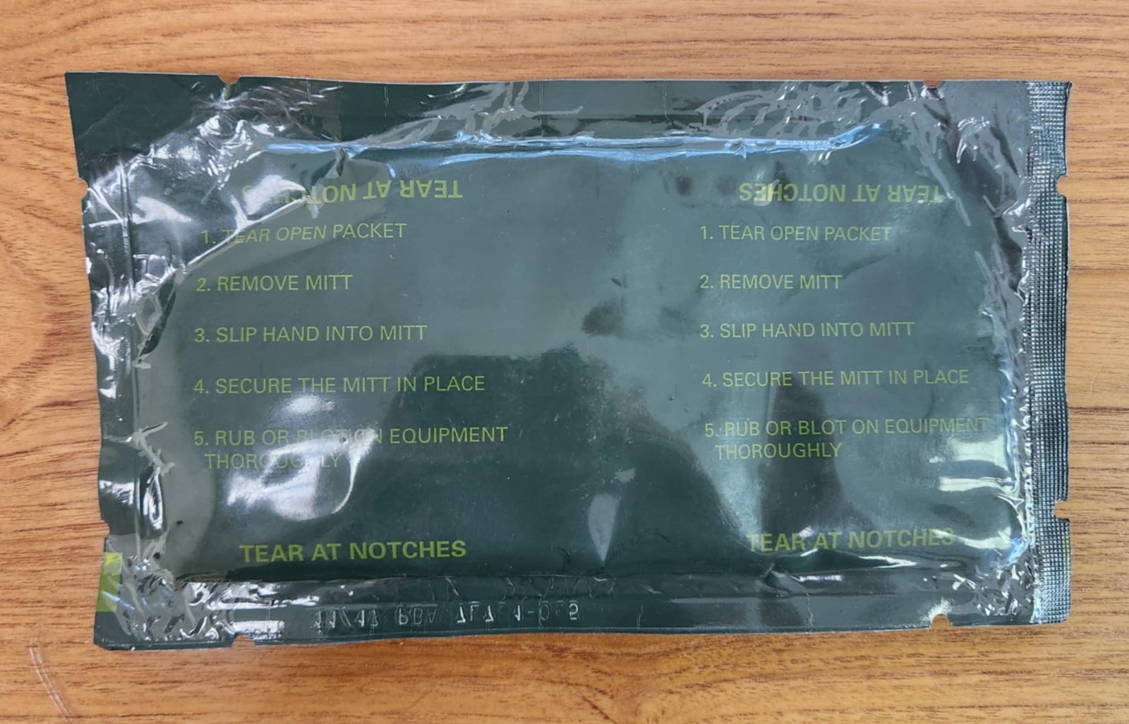 Decontamination Packet, Individual Equipment, M295, U.S. Army