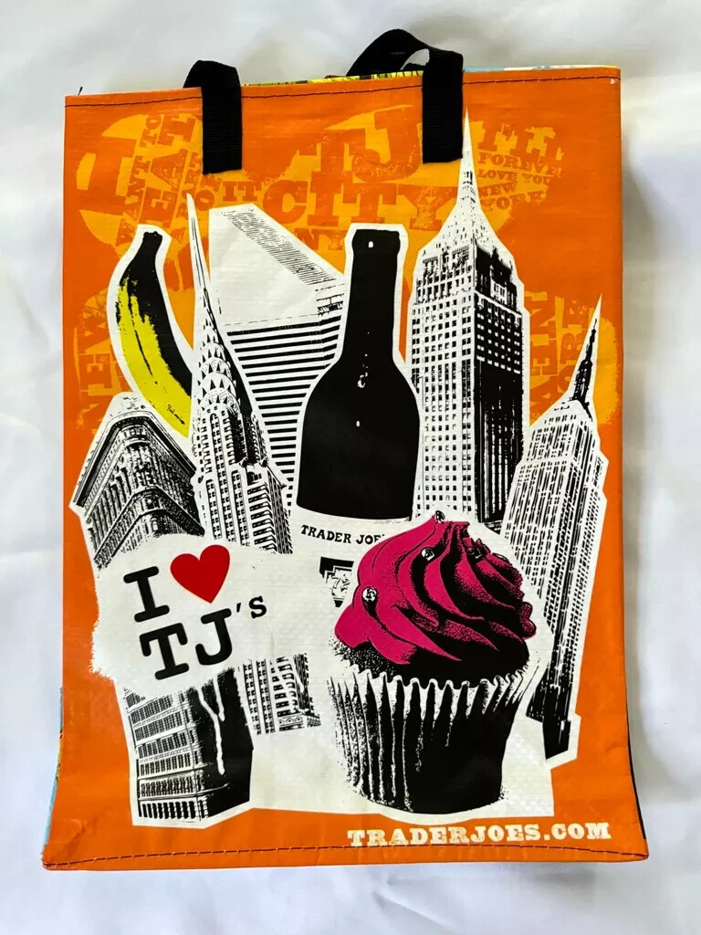 Trader Joe’s New York Tote Bag Eco Reusable Shopper Skyline Brooklyn Bridge
