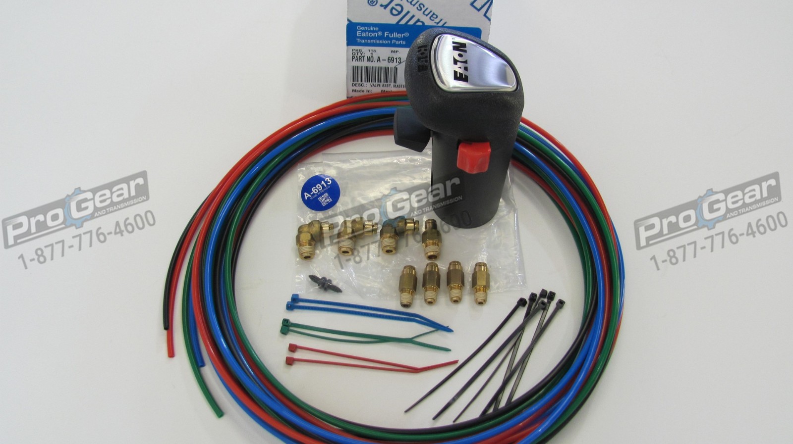 A6913 13 Speed Genuine Eaton Transmission Shift Knob & 4 line air line kit USA