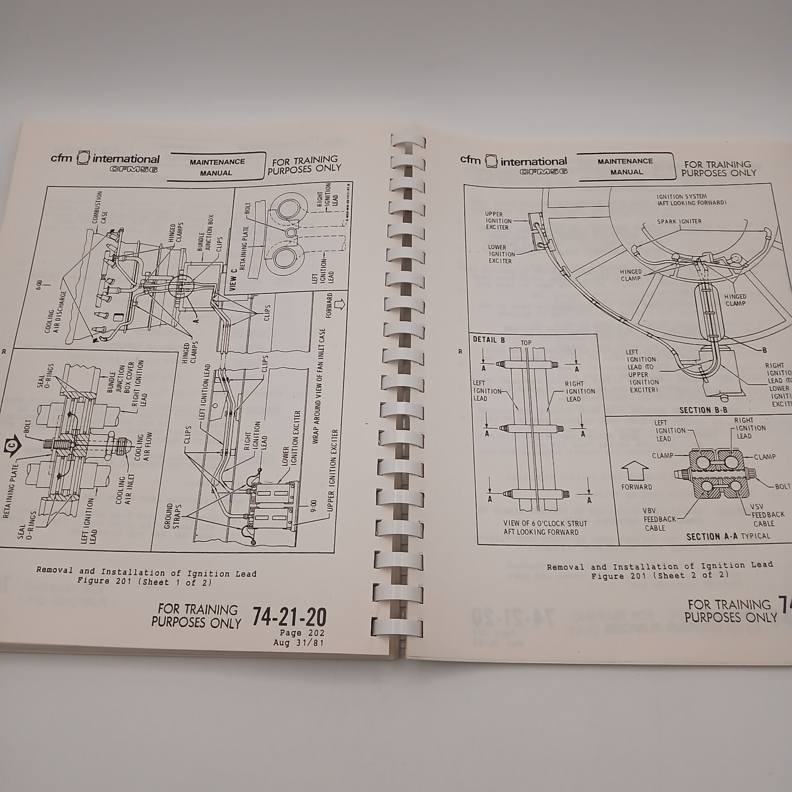Vintage CFM International CFM56 Line Replaceable Units Students Notebook Manual