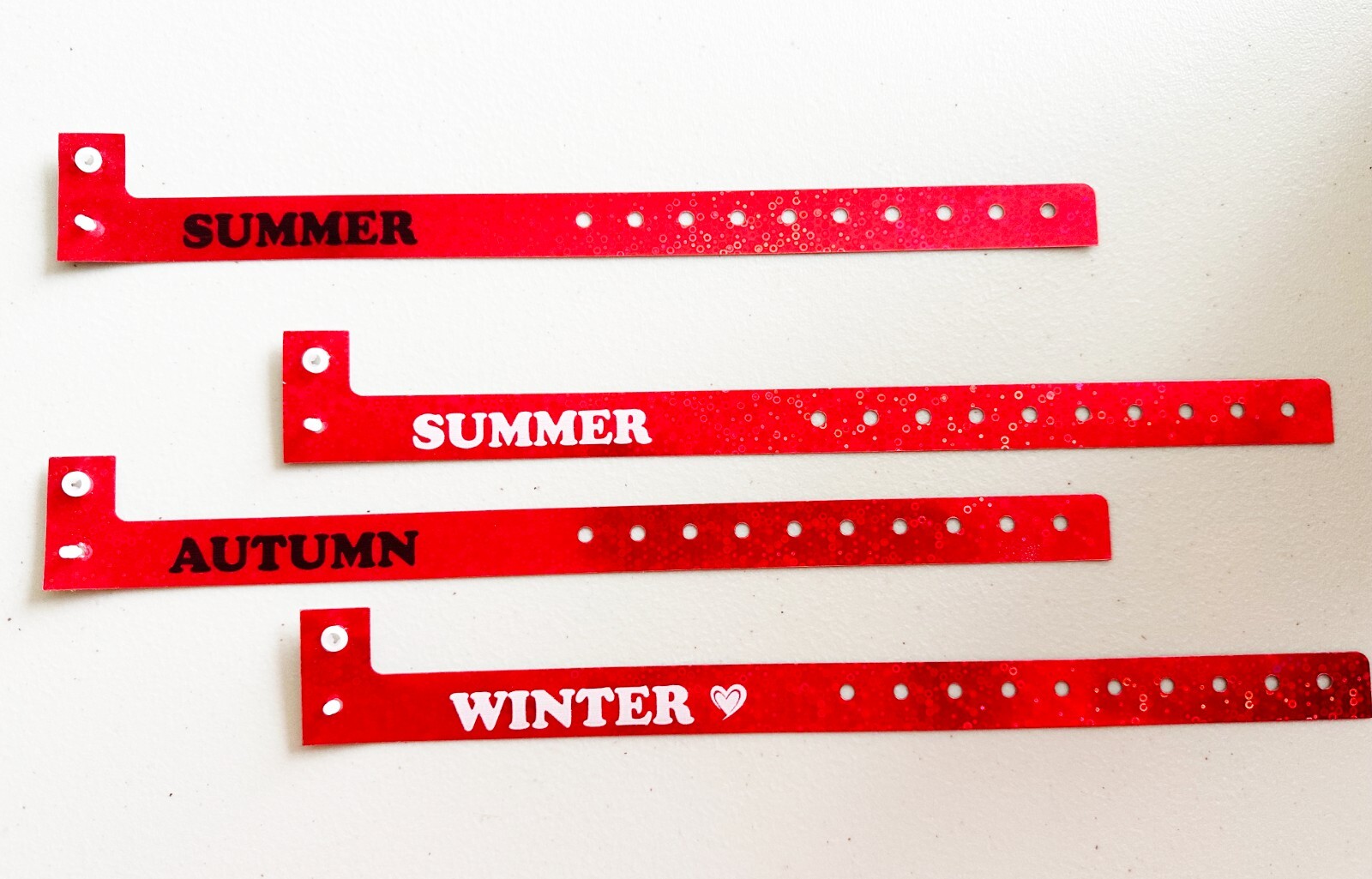 Custom Holographic Plastic Wristbands for Events