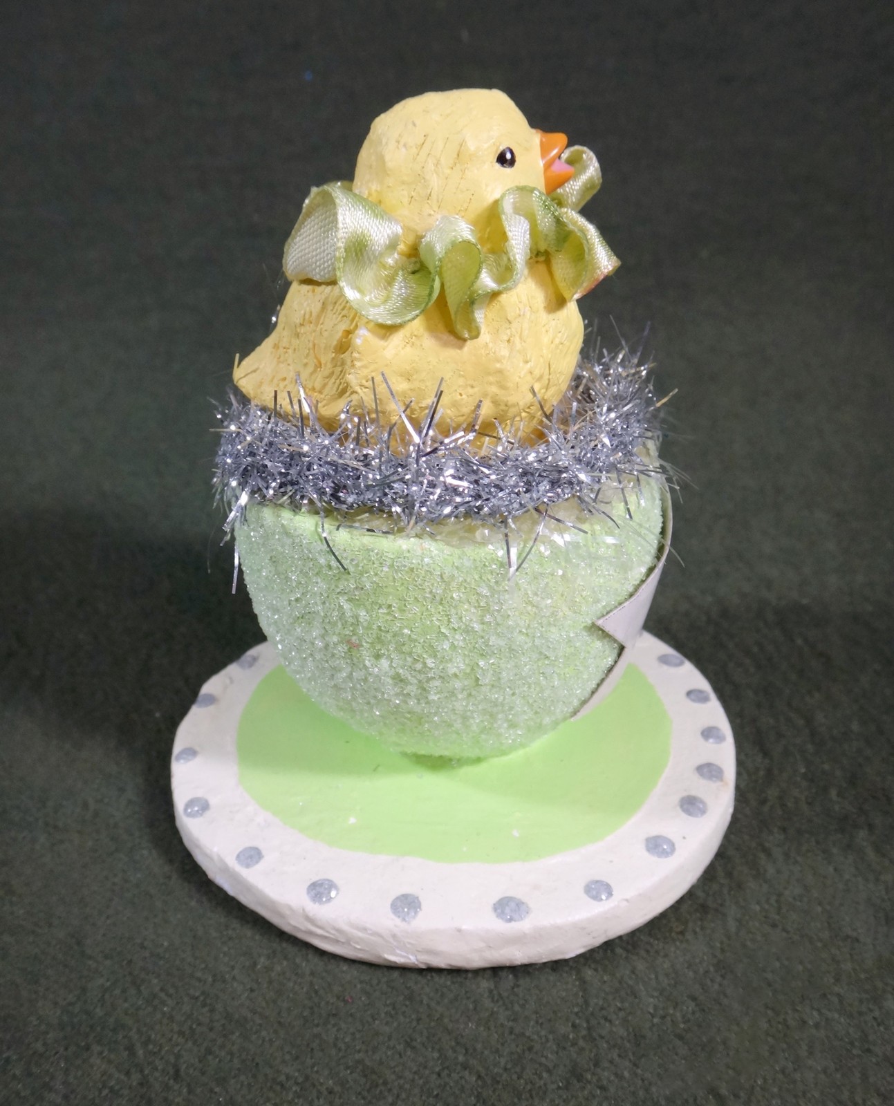 EASTER CHICK in EGG CUP "Wish" ESC TRADING CO designer MICHELLE WEAVER 2009