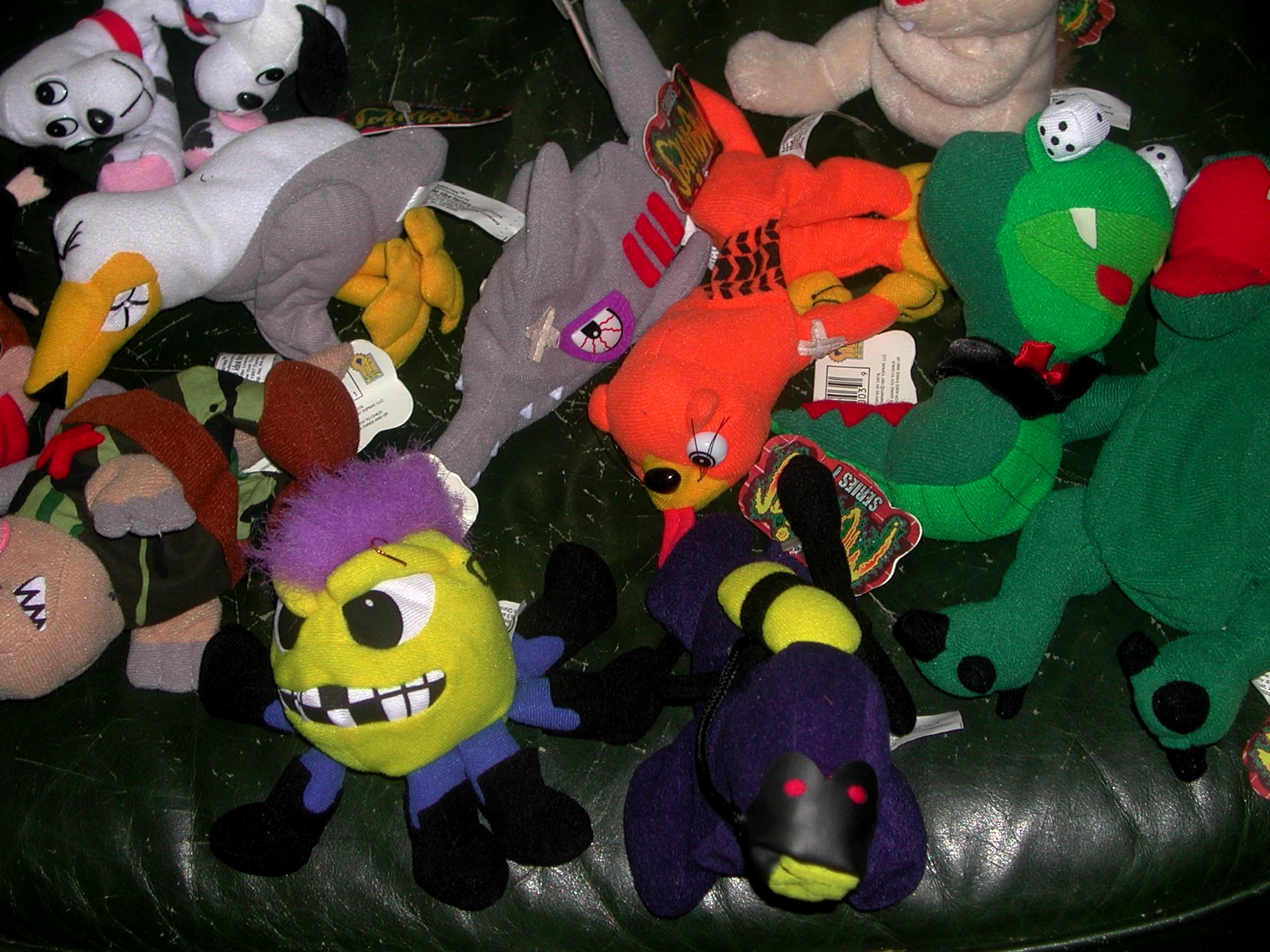 1 LOT OF 13 DIFFERENT MEANIES SERIES 1 STUFFED TOYS WITH TAGS
