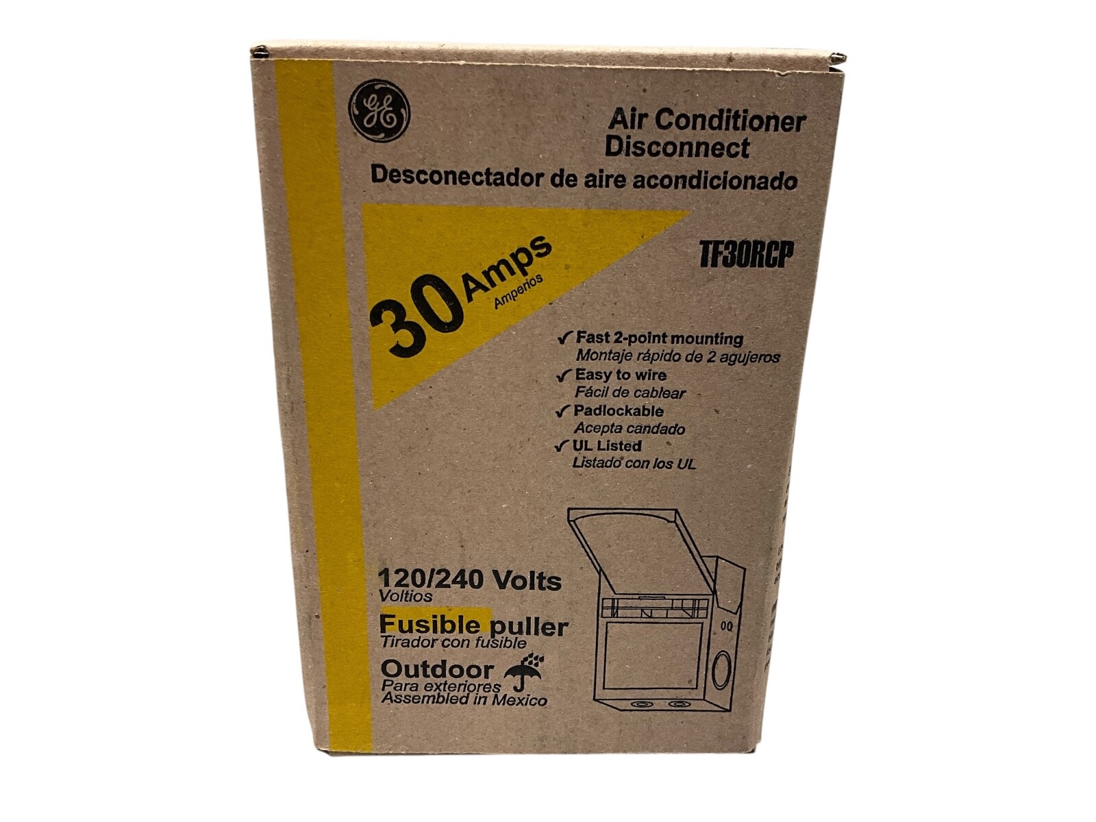 GE AC Disconnect Outdoor Switch 30A 120/240V TF30RCP