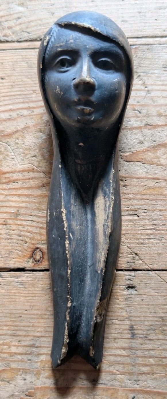 Native American Girl Ornament? - Art Nouveau Style Ceramic Wall Plaque Handmade?